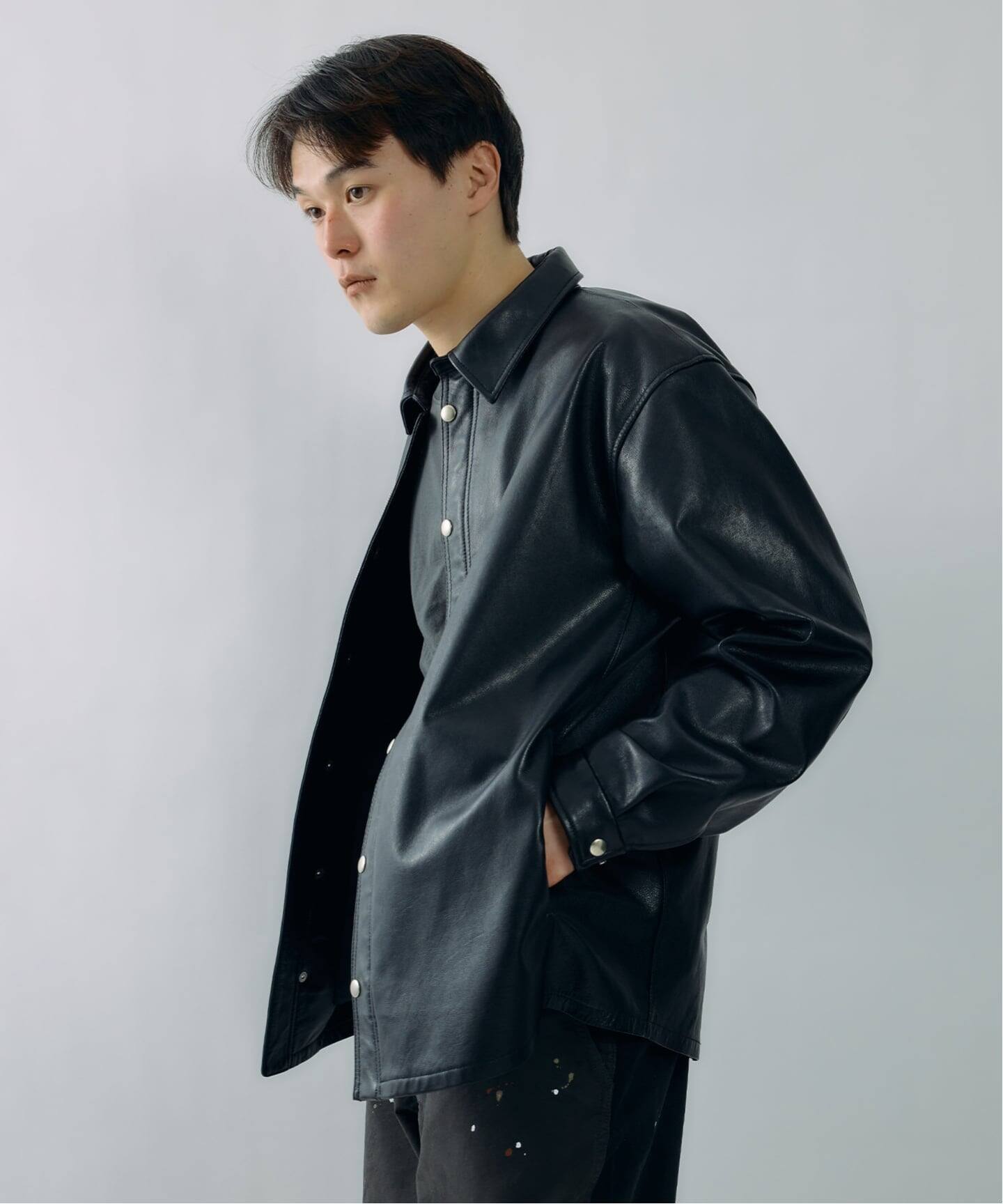 J.S.Homestead / ウォッシュ レザー イースタン ジャケット（レザー