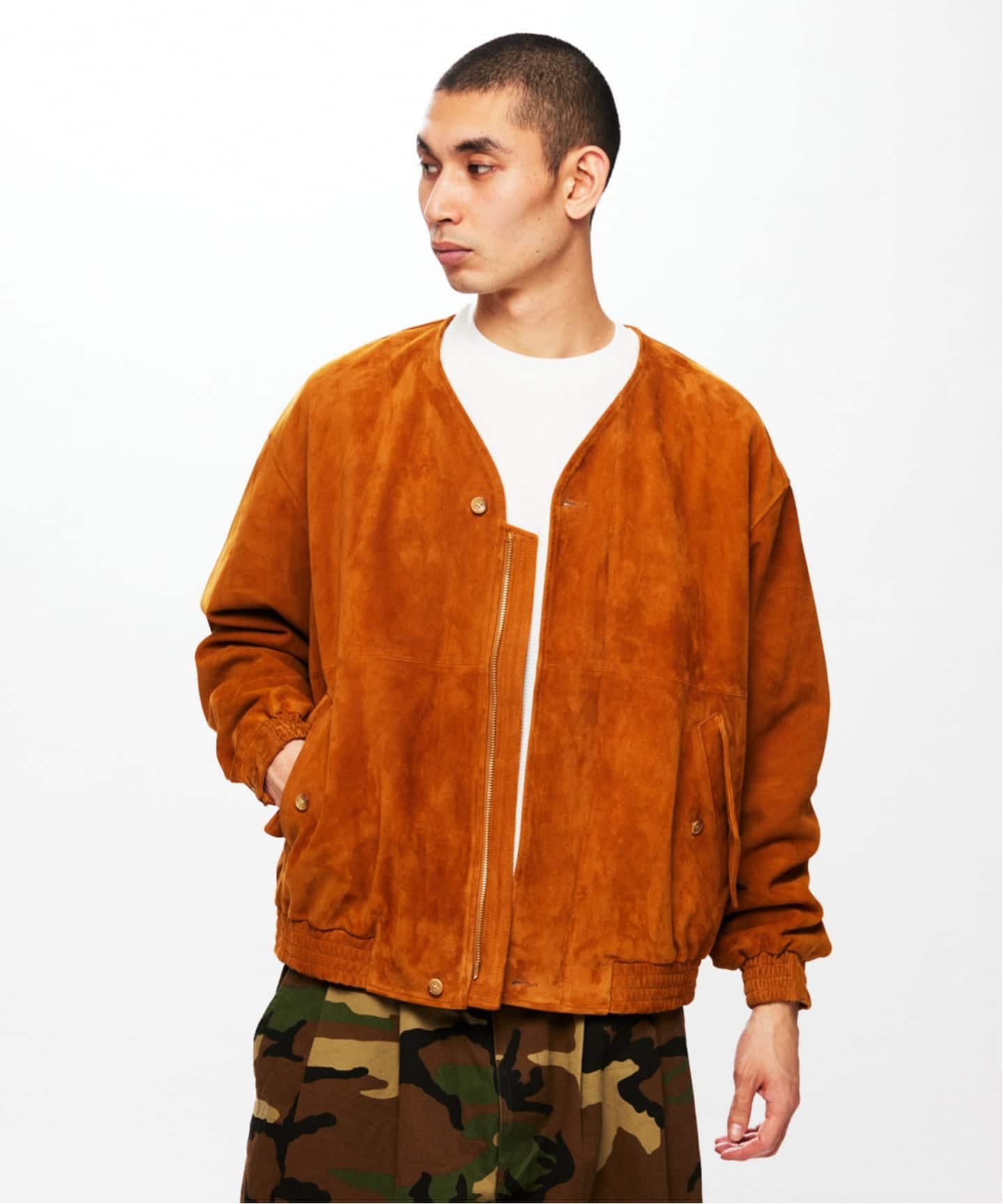 J.S.Homestead / ゴート レザー スエード ジャケット（その他ブルゾン