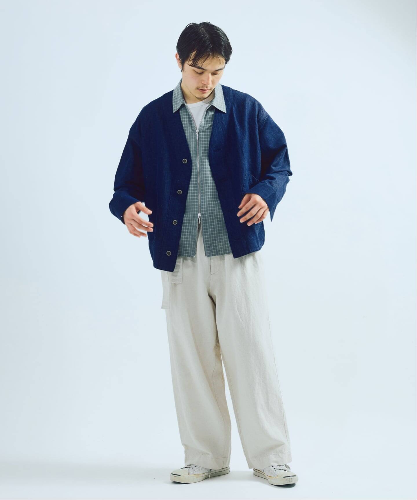 J.S.Homestead / コットンリネン デニム “JUDO” ブルゾン(その他 J.S.Homestead / コットンリネン デニム “JUDO” ブルゾン(その他