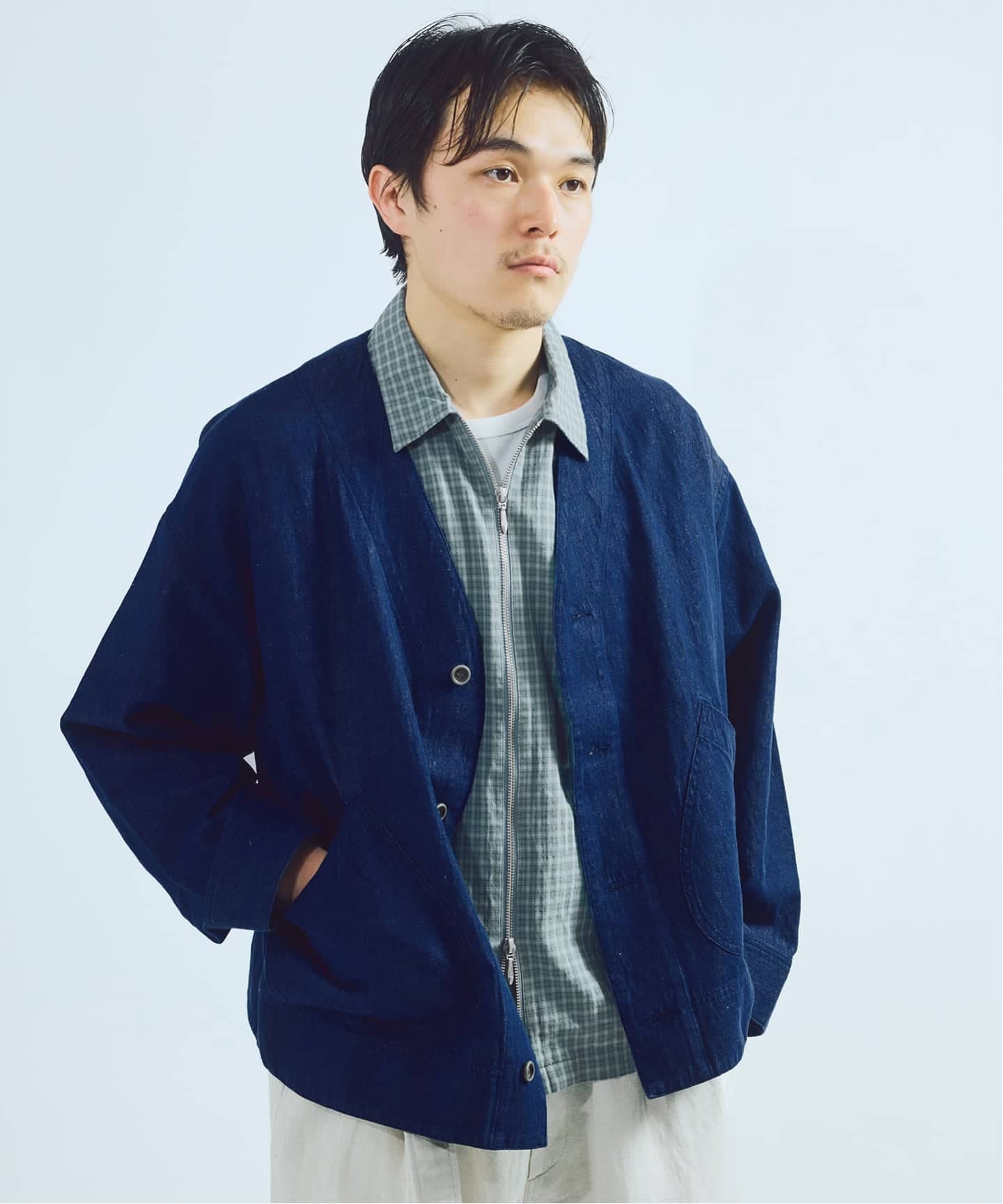 J.S.Homestead / コットンリネン デニム “JUDO” ブルゾン（その他