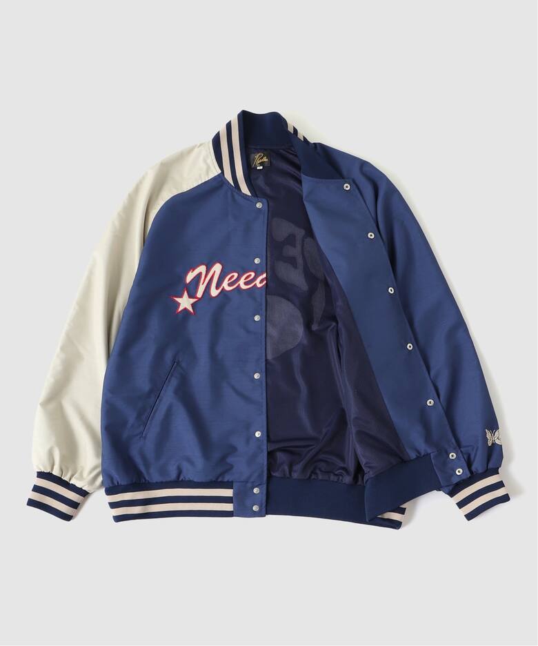 NEEDLES / ニードルズ Stadium Jacket - Poly Shantung（スタジャン 