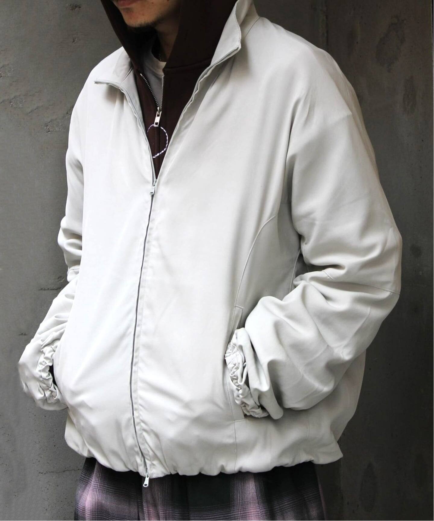 ジャケット・アウター TUCK KIMONO BLOUSON(D.WHITE) TUCK KIMONO BLOUSON(D.WHITE) – ANCELLM