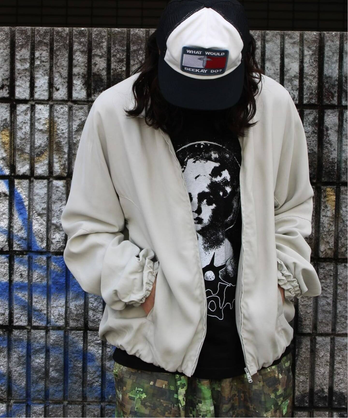 ジャケット・アウター TUCK KIMONO BLOUSON(D.WHITE) TUCK KIMONO BLOUSON(D.WHITE) – ANCELLM