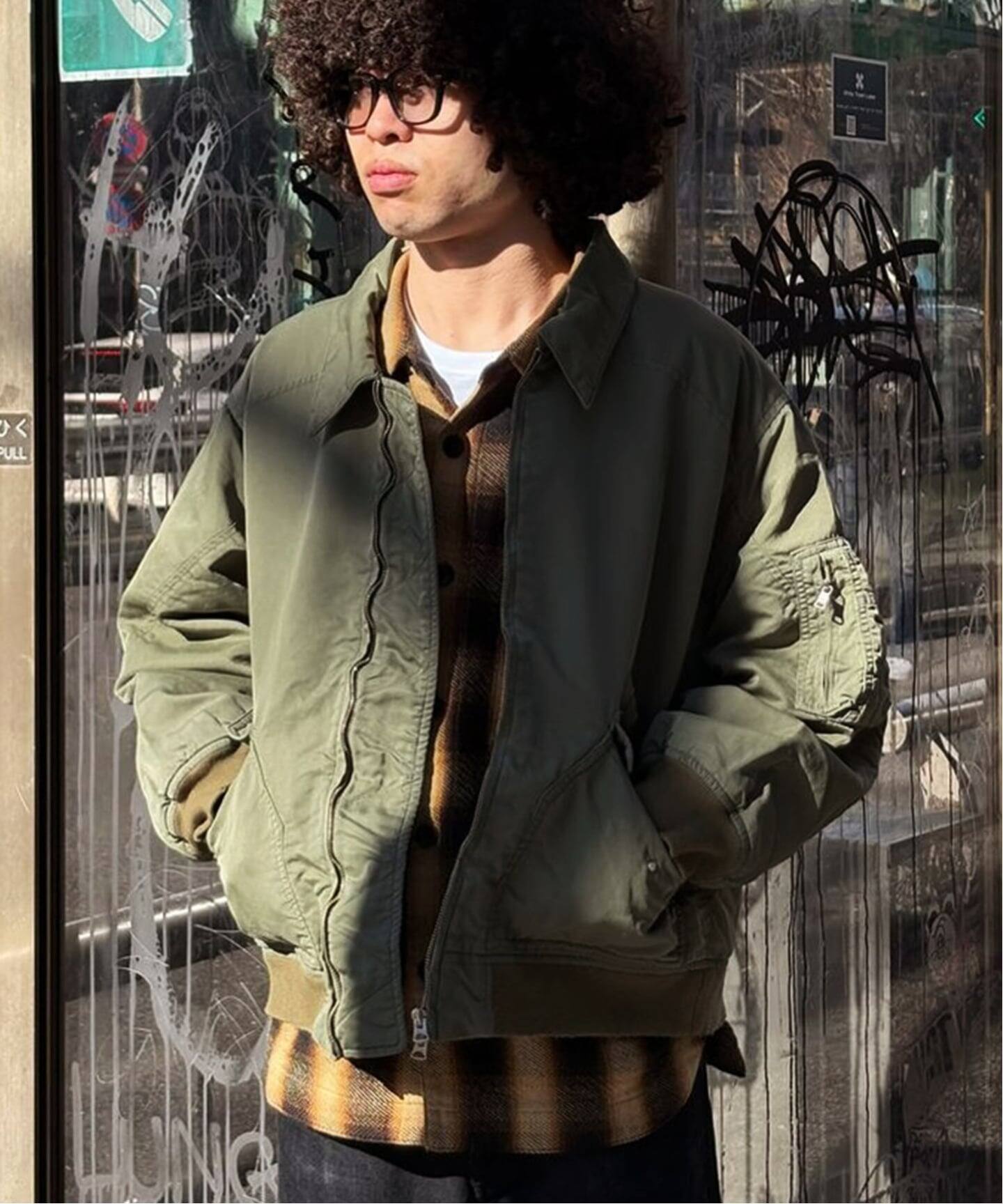 ANCELLM × WISM 別注 FADED BOMBER JACKET EX（その他ブルゾン