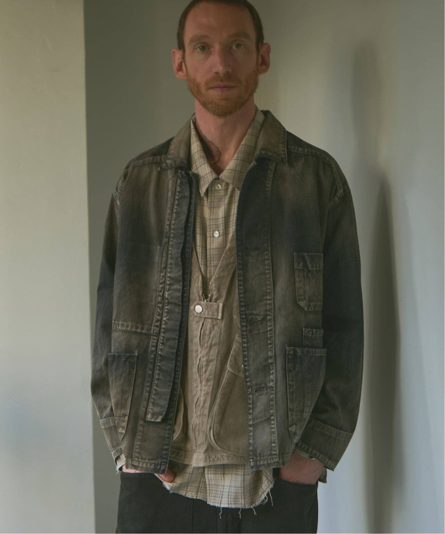 ANCELLM / アンセルム WISM別注 AGING COVERALL JACKET（カバーオール