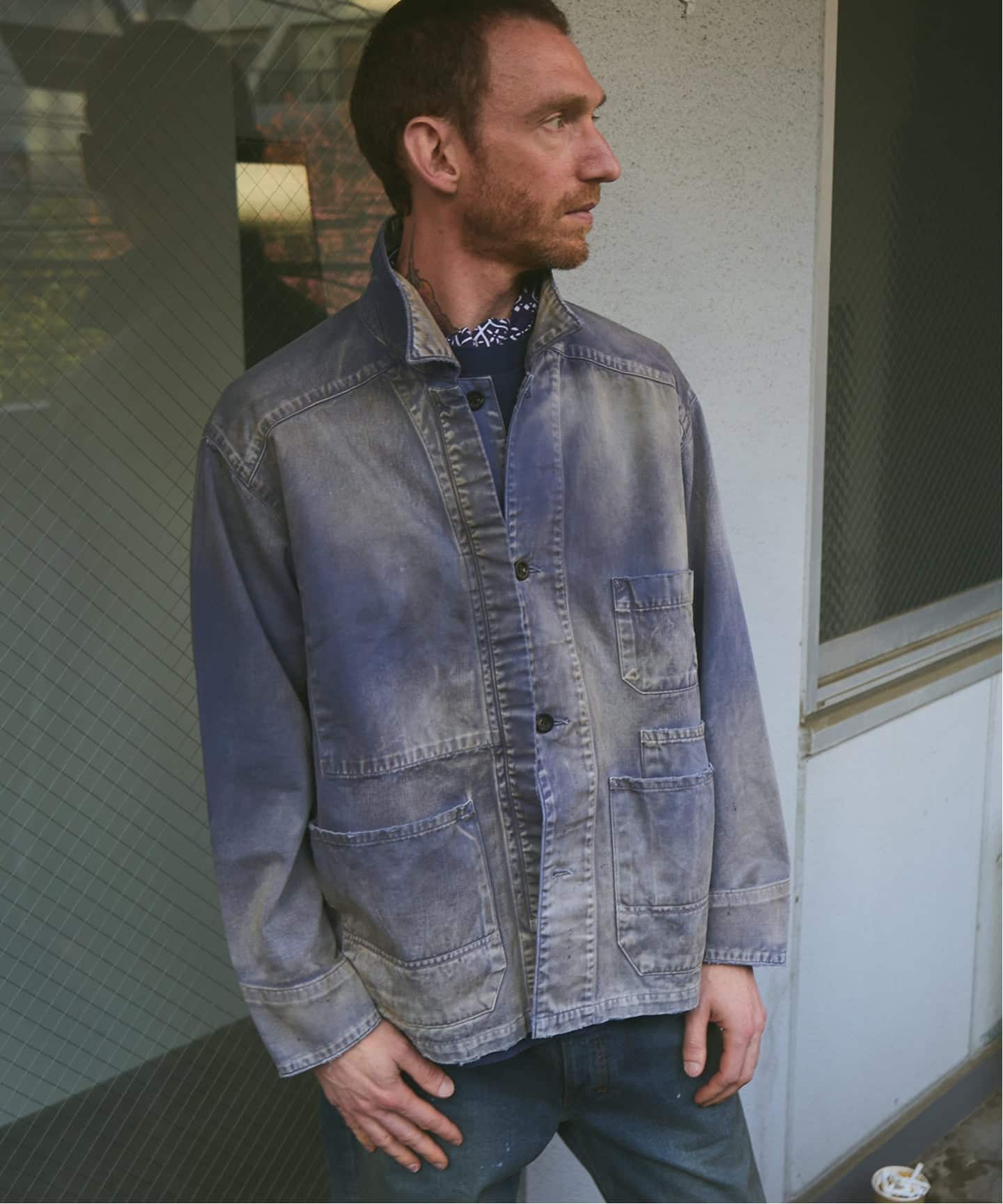 ANCELLM / アンセルム WISM別注 AGING COVERALL JACKET（カバーオール