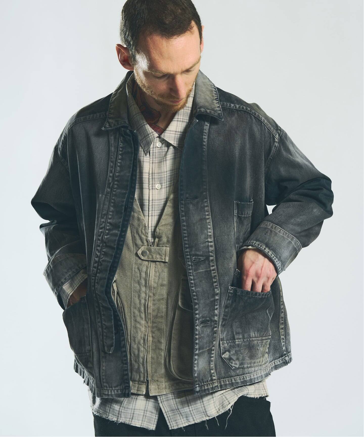 ANCELLM / アンセルム WISM別注 AGING COVERALL JACKET（カバーオール