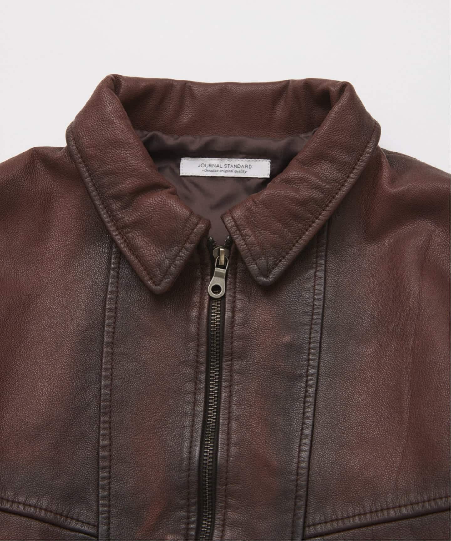 予約》ゴート レザー エイジング ダッド ブルゾン（レザージャケット