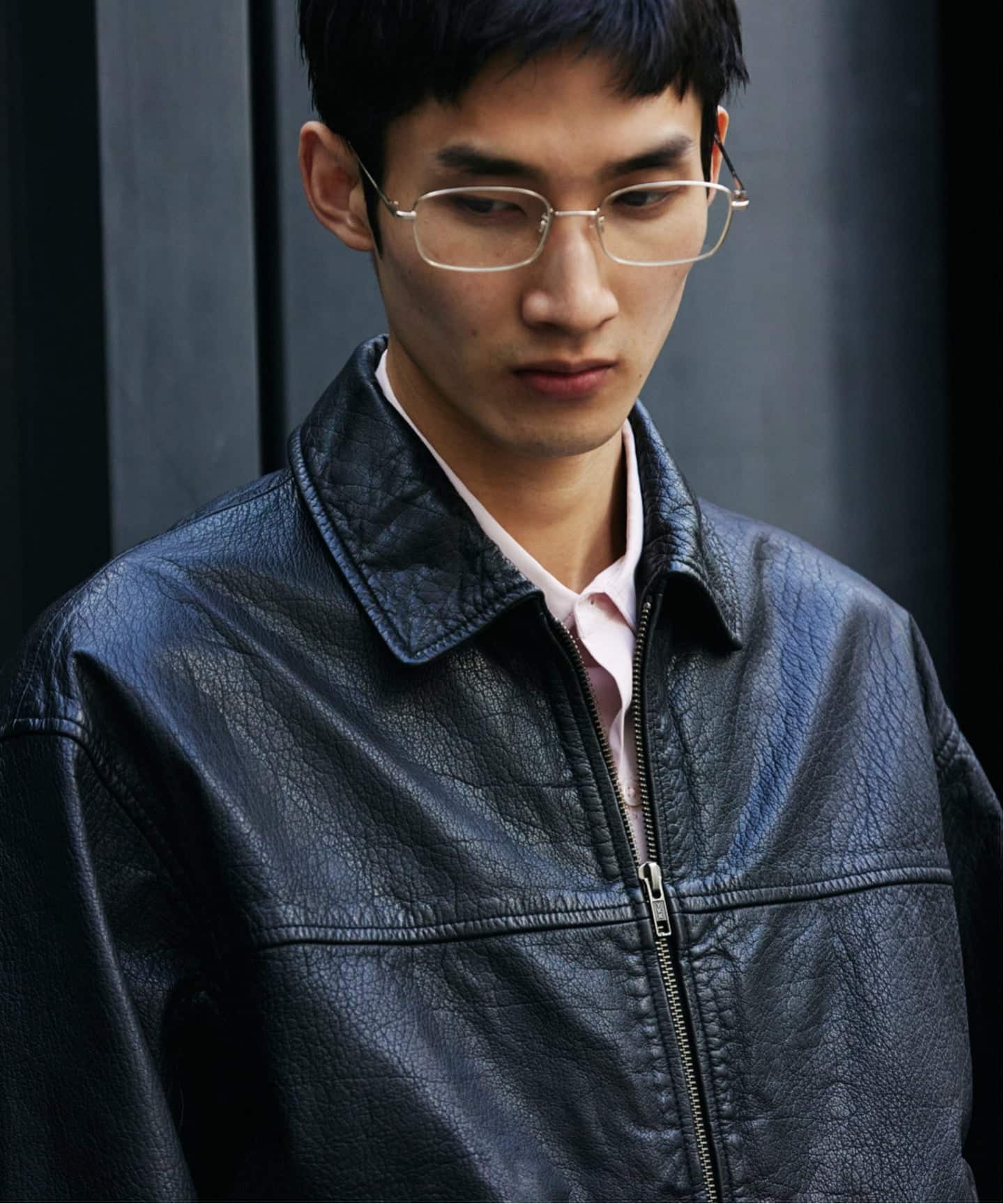 予約》バッファロー レザー ウォッシュ ジップ ブルゾン（レザー