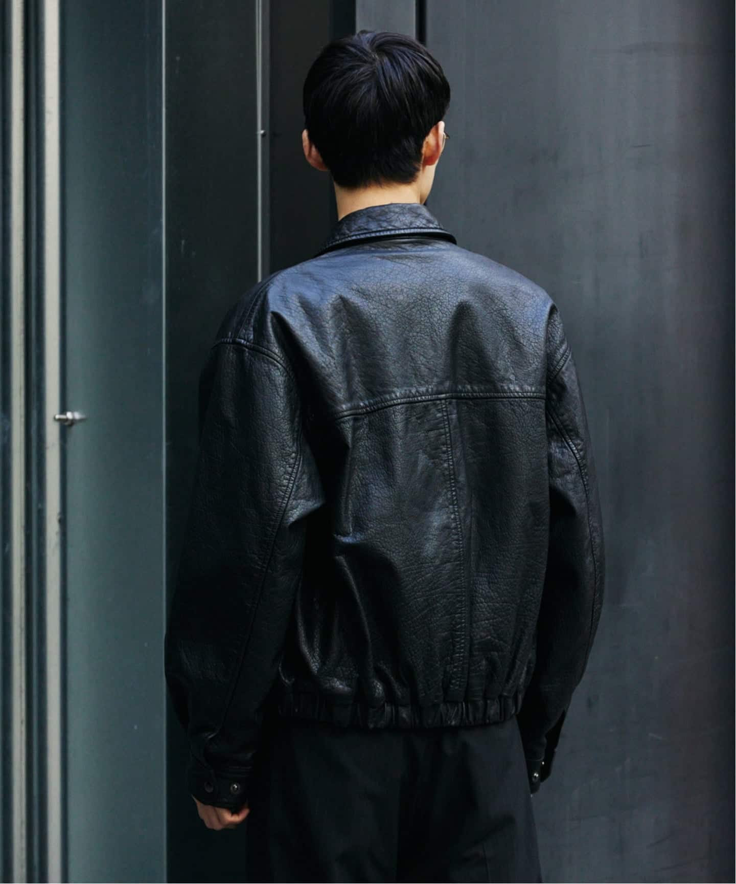 バッファロー レザー ウォッシュ ジップ ブルゾン（レザージャケット