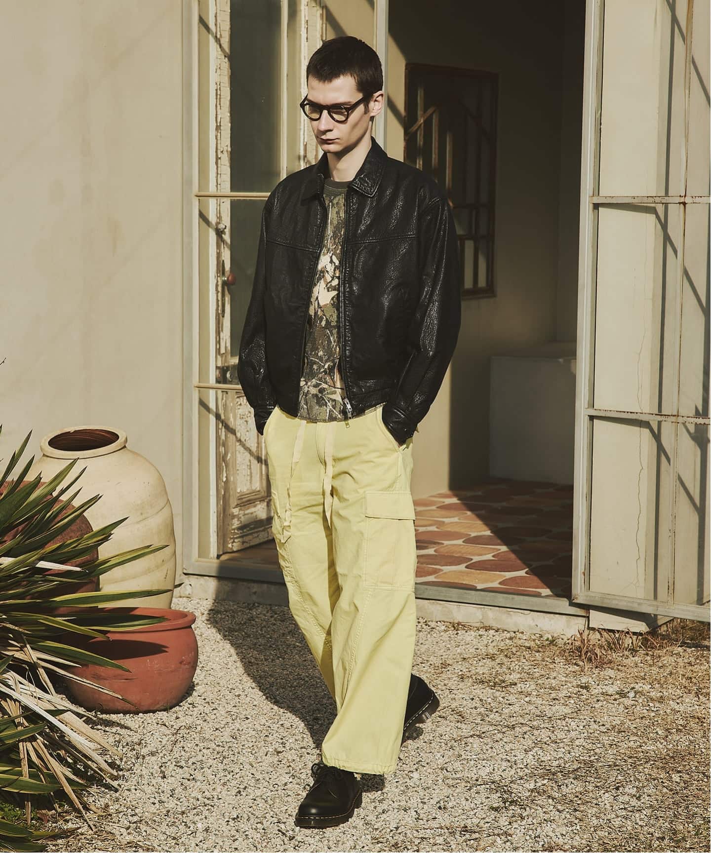 予約》バッファロー レザー ウォッシュ ジップ ブルゾン（レザー