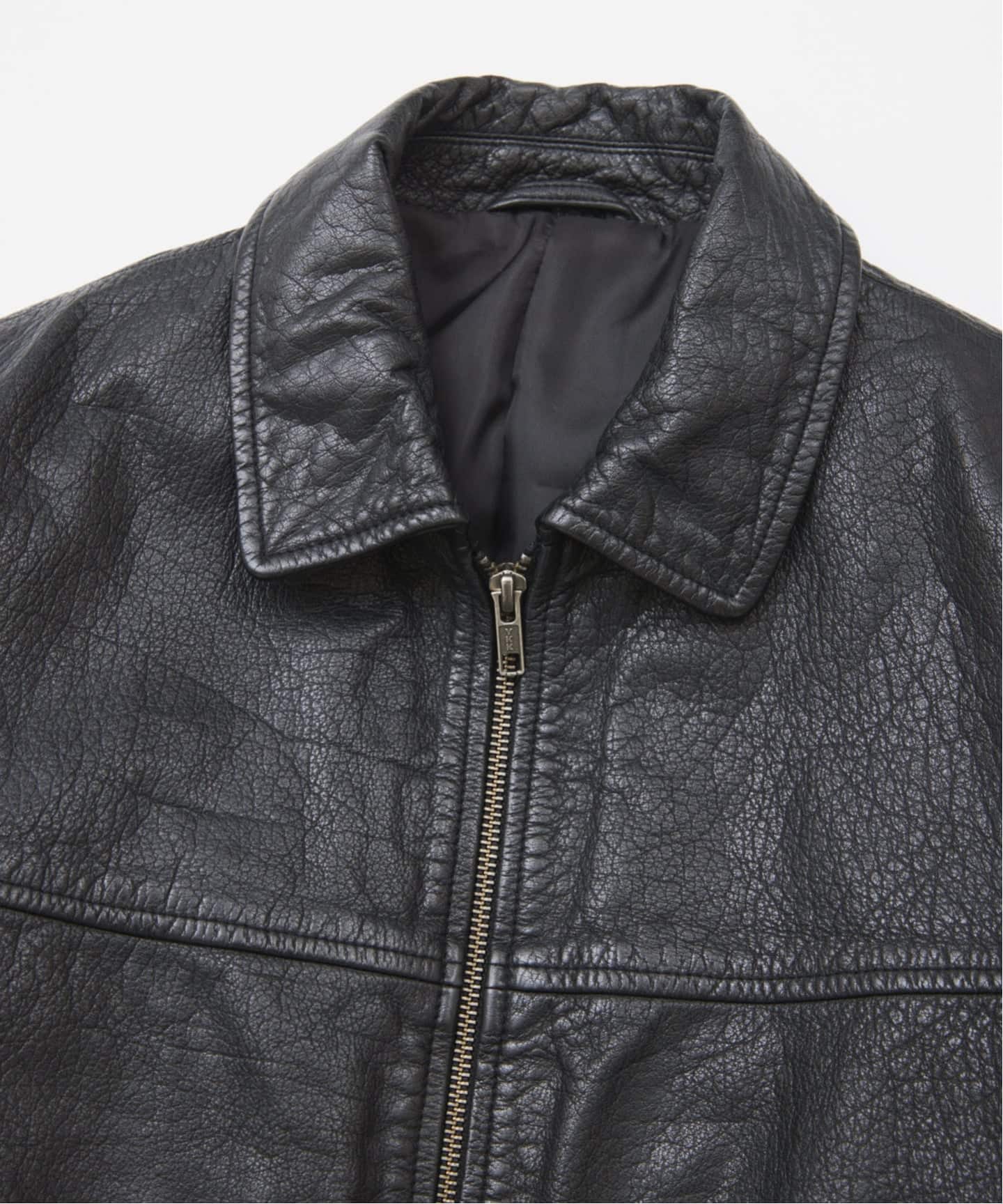 バッファロー レザー ウォッシュ ジップ ブルゾン（レザージャケット