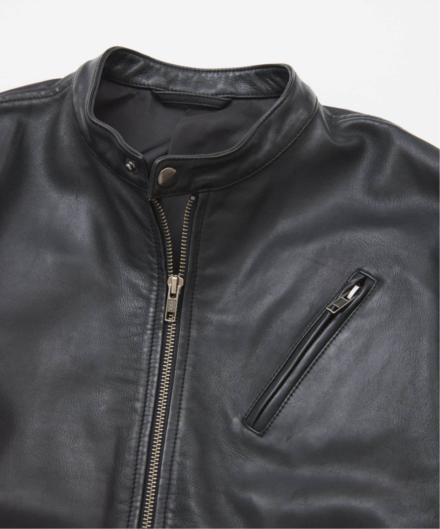 ウォッシュ シープ レザー シングル ライダース（レザージャケット