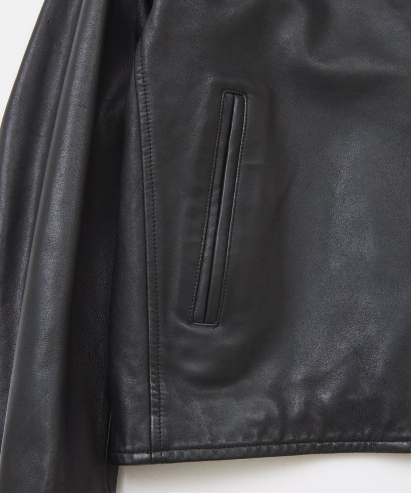 予約》ウォッシュ シープ レザー シングル ライダース（レザー