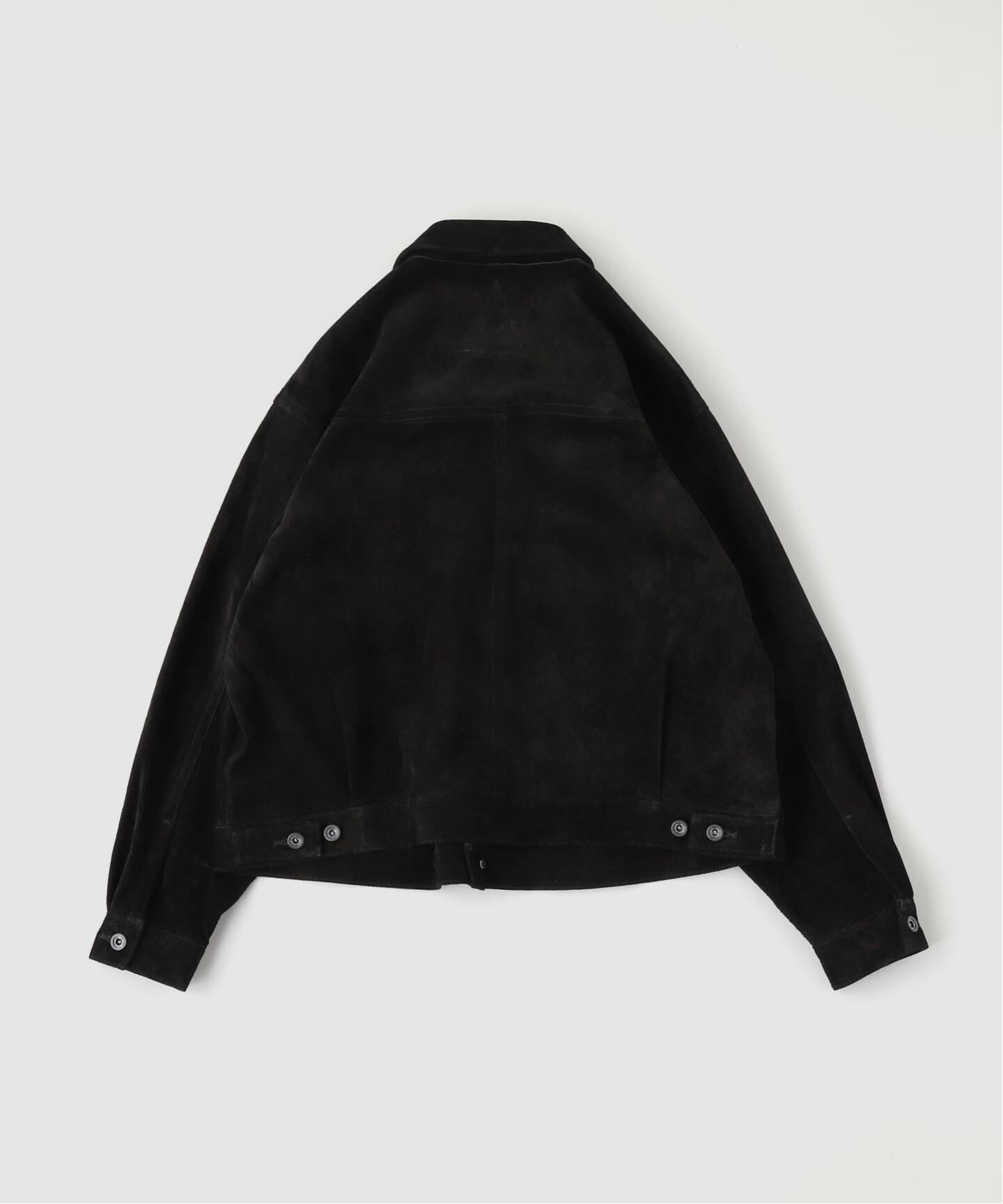 A LEATHER / エーレザー TRUCKER JACKET-SUEDE（レザージャケット