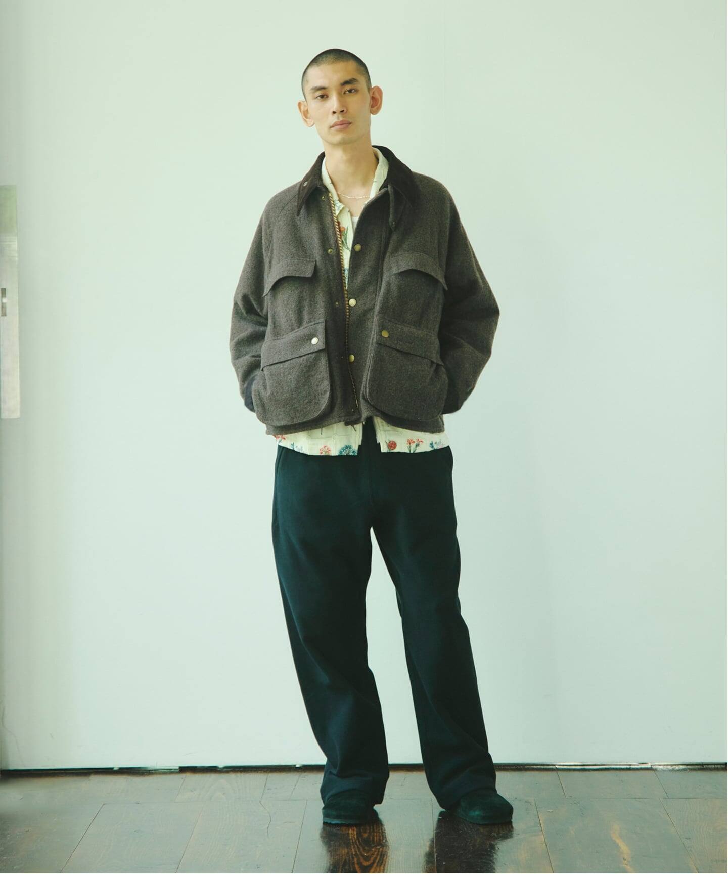 予約》Barbour / バブアー 別注 ウール クロップド オールドビデール