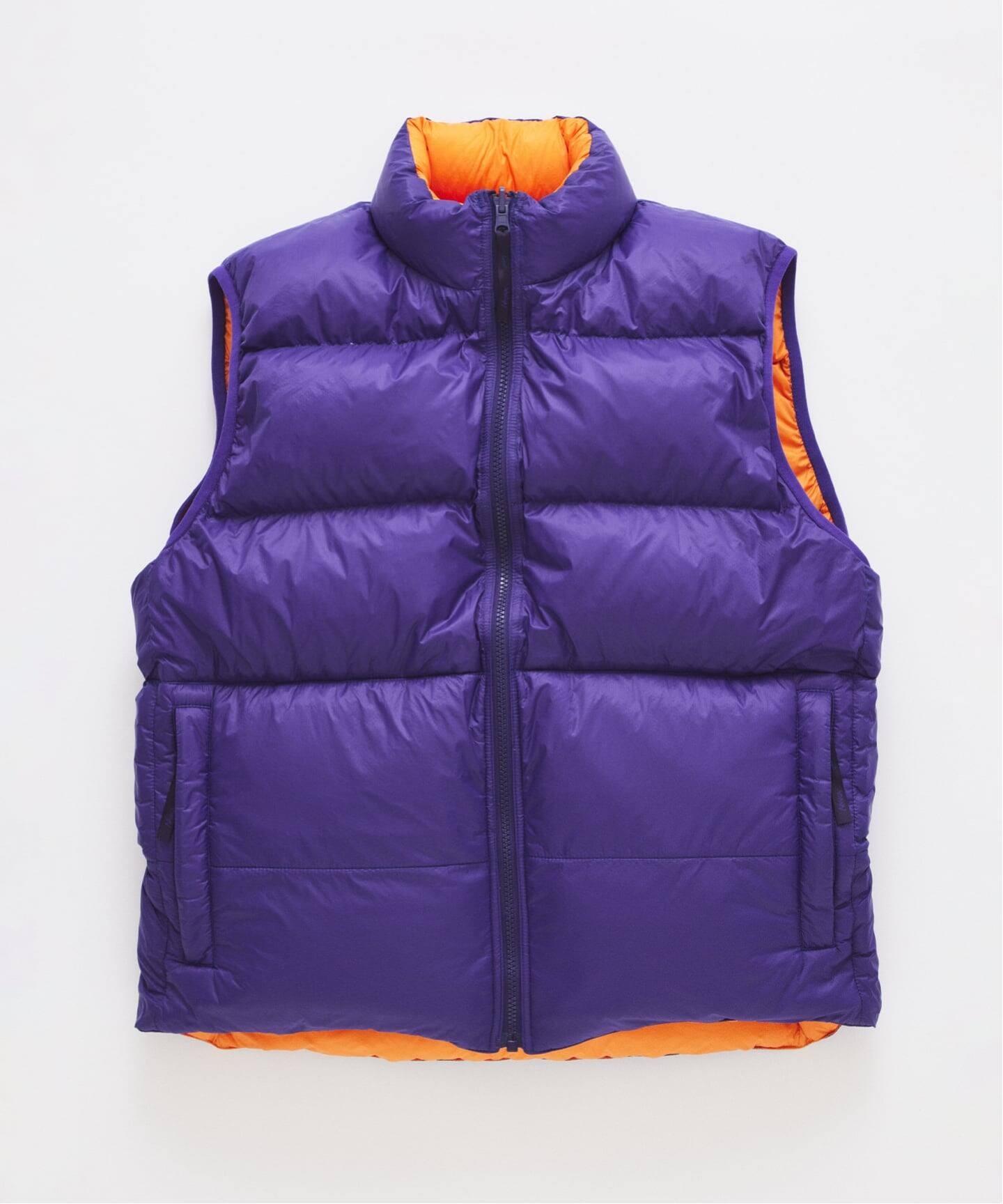B07305 新品 MANASTASH ダウンベスト：XL パープル 予約》NANGA / ナンガ 別注 リバーシブル ダウンベスト（ダウン・中綿