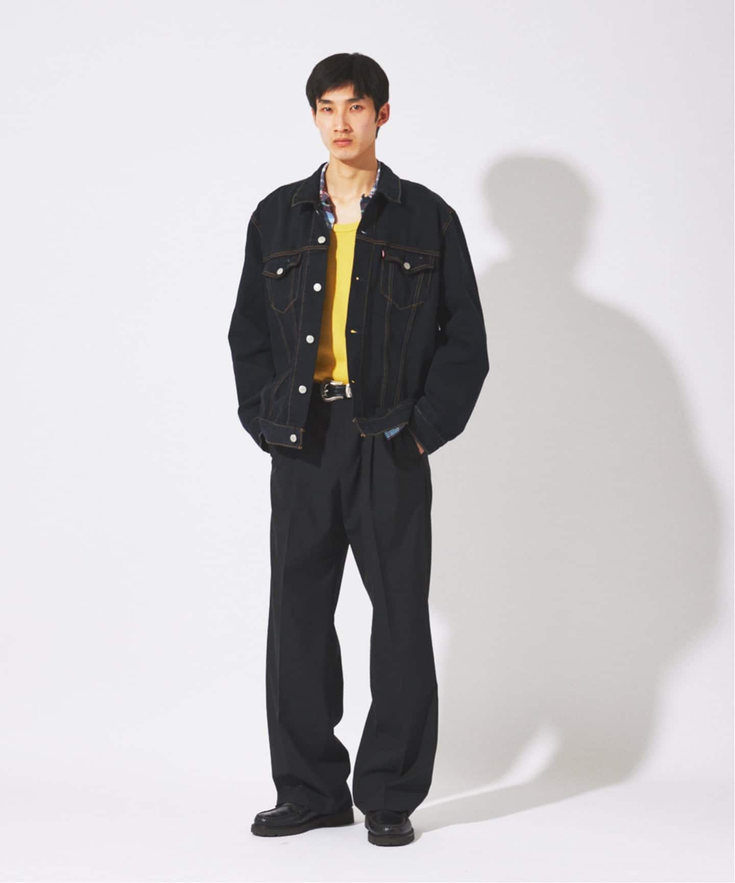 Levi's 後染めブラック　トラッカージャケット　Gジャン Levi's - リーバイス ブラック デニム トラッカー ジャケット gジャン