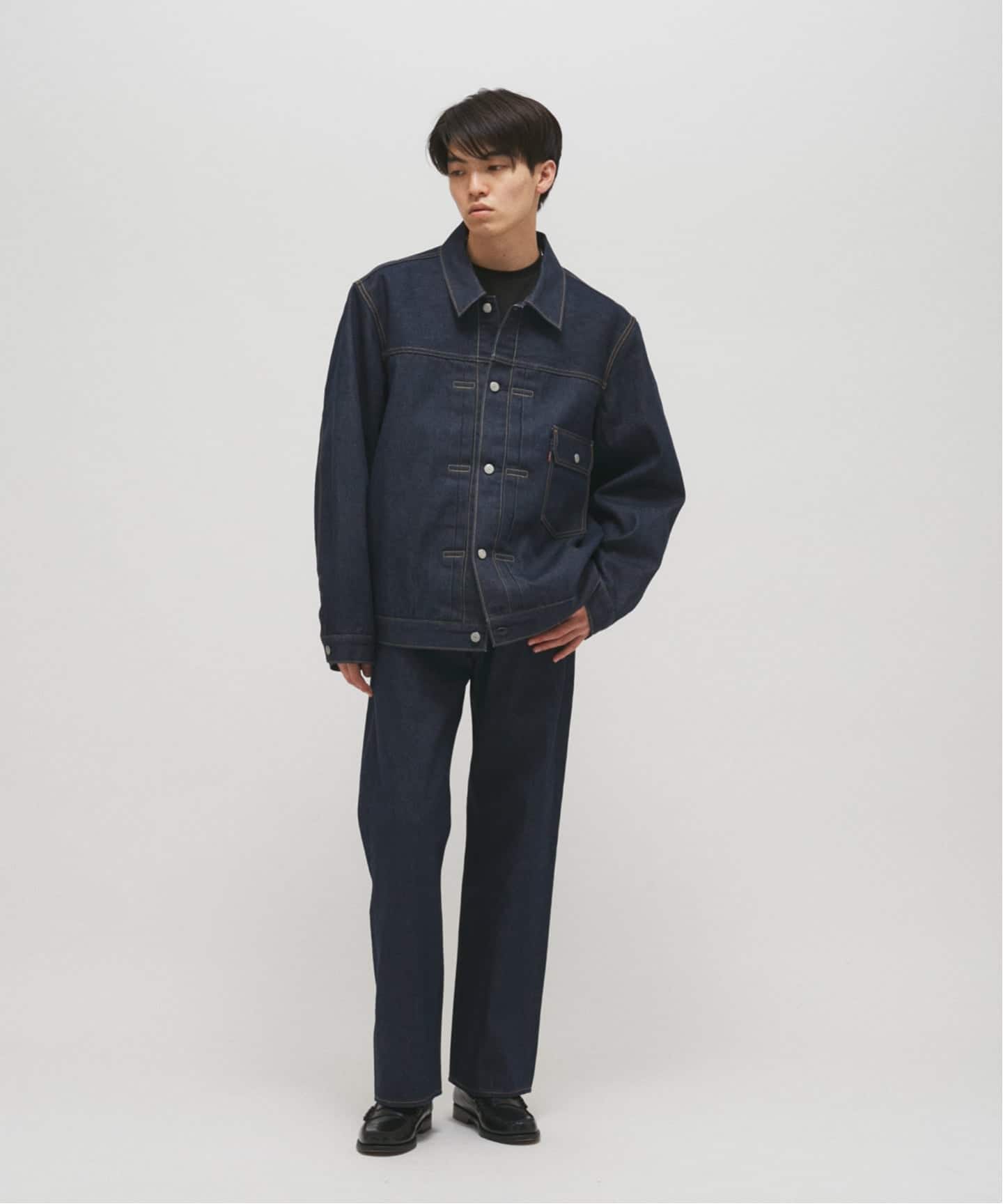 ジャーナルスタンダード別注Levi'sブラックデニムジャケットパンツセットXXL 予約》LEVI'S (R) / リーバイス 別注 TYPE1 ブランケット ライニング