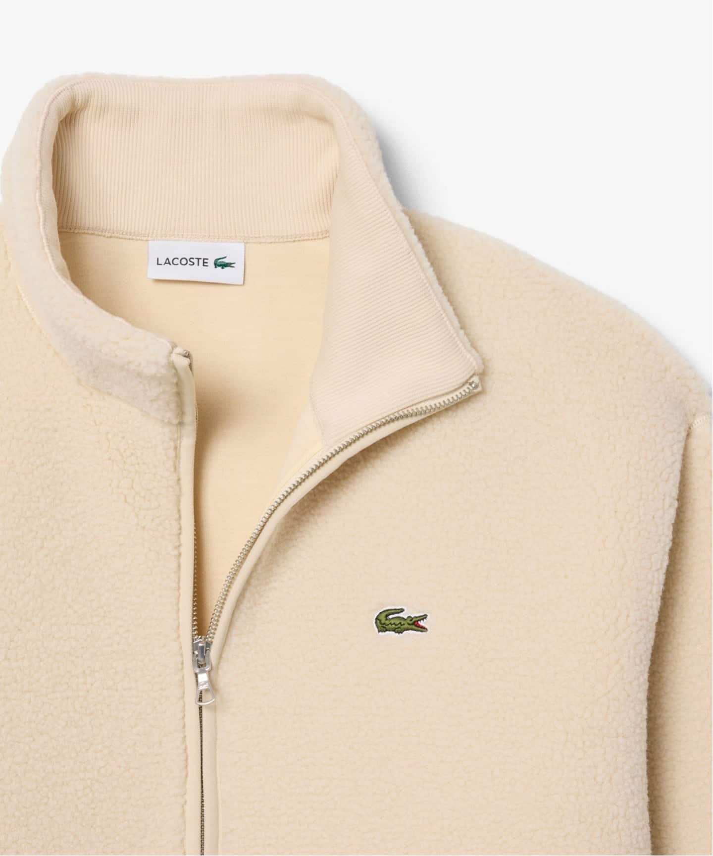 予約》LACOSTE / ラコステ シェルパフリース ハイネック ジップ