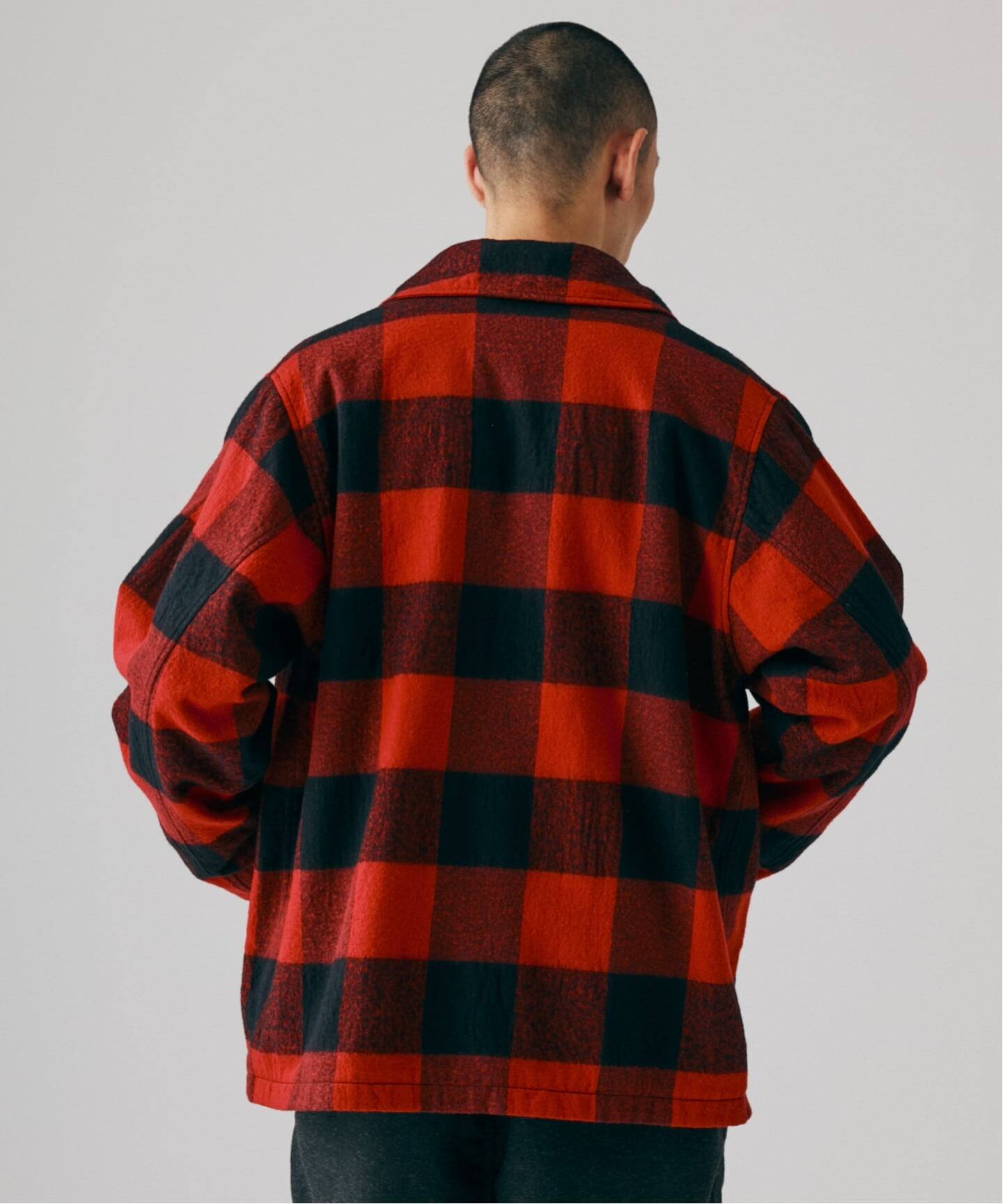 WoolRichウール混合 赤黒チェックジャケット 予約》WOOLRICH / ウールリッチ 別注 C/W フィールド ジャケット