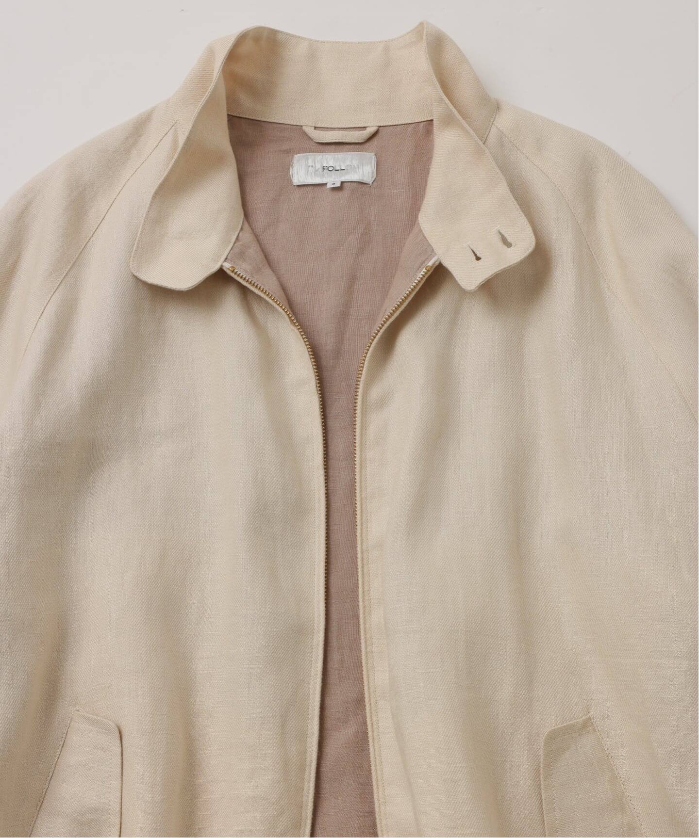 FOLL / フォル】linen gabardine harrington jacket（その他ブルゾン