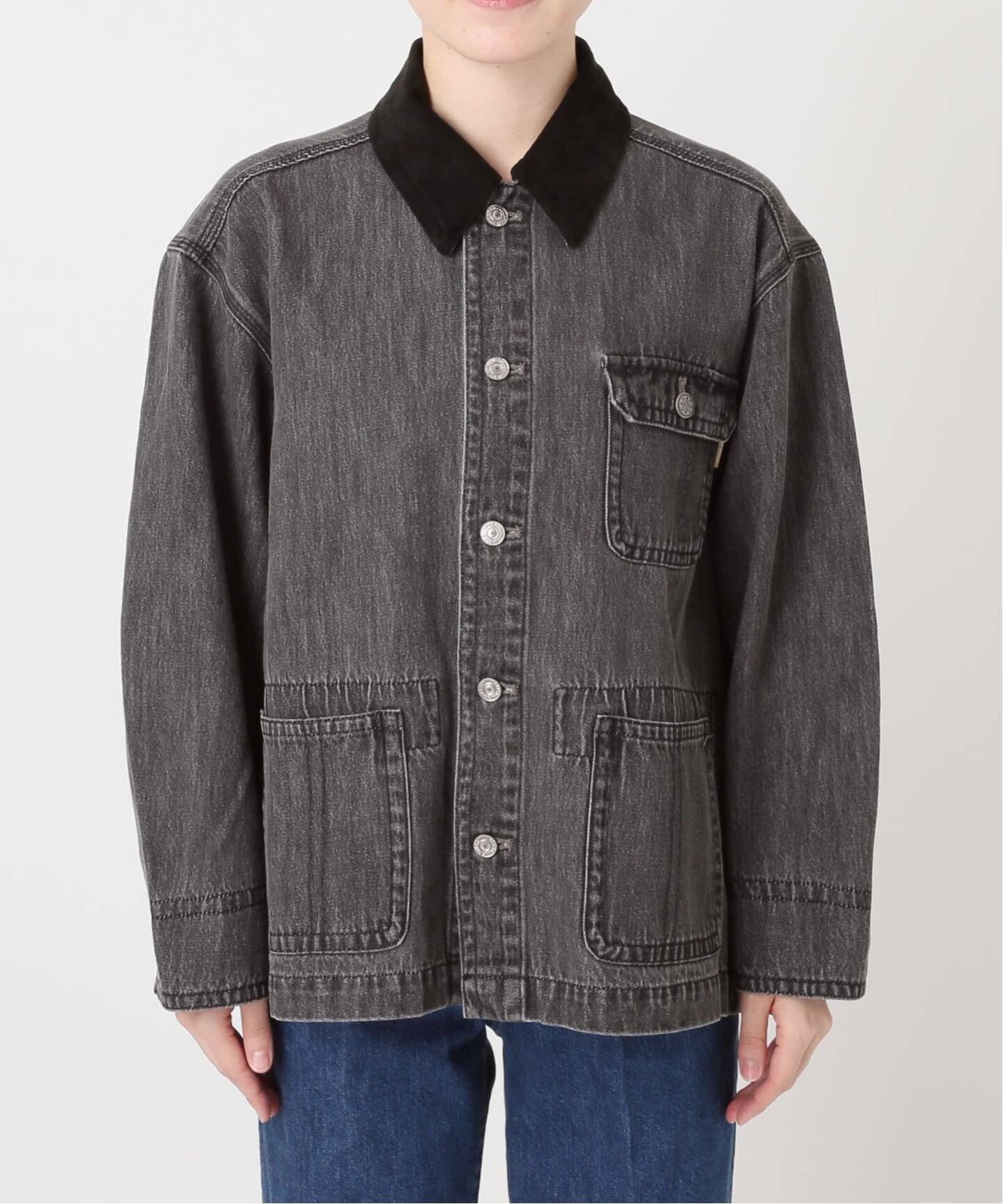 予約》ウォッシャブル / DU JOUR / デュ ジュール JEAN CHORE JACKET 