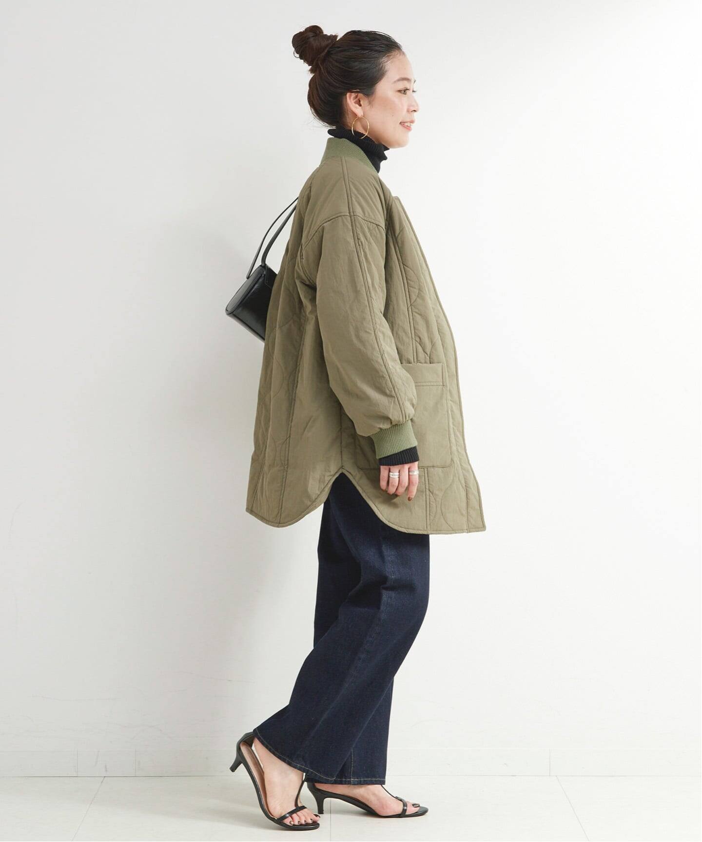 追加6》保温 / リブ付き中綿ブルゾン（中綿・キルティング）｜B.C