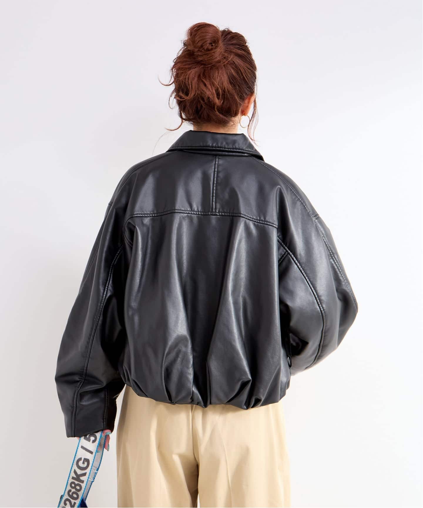 レザーライクブルゾン（レザージャケット）｜B.C STOCK（ベーセー