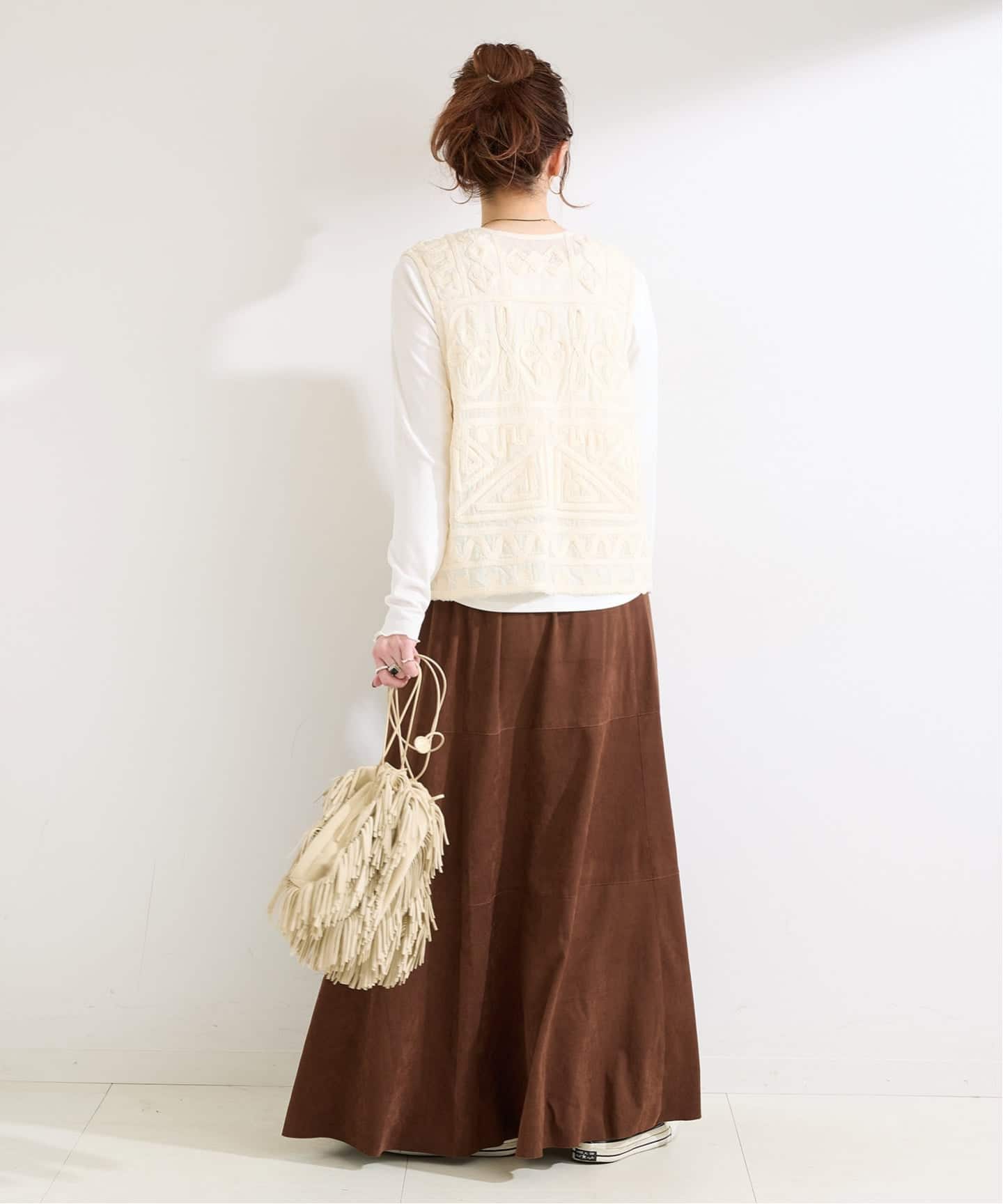 追加5》手洗い可 / メッシュ刺繍ベスト（ベスト）｜B.C STOCK（ベー