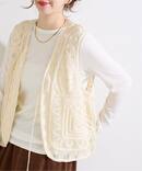 《追加5予約》手洗い可 / メッシュ刺繍ベスト