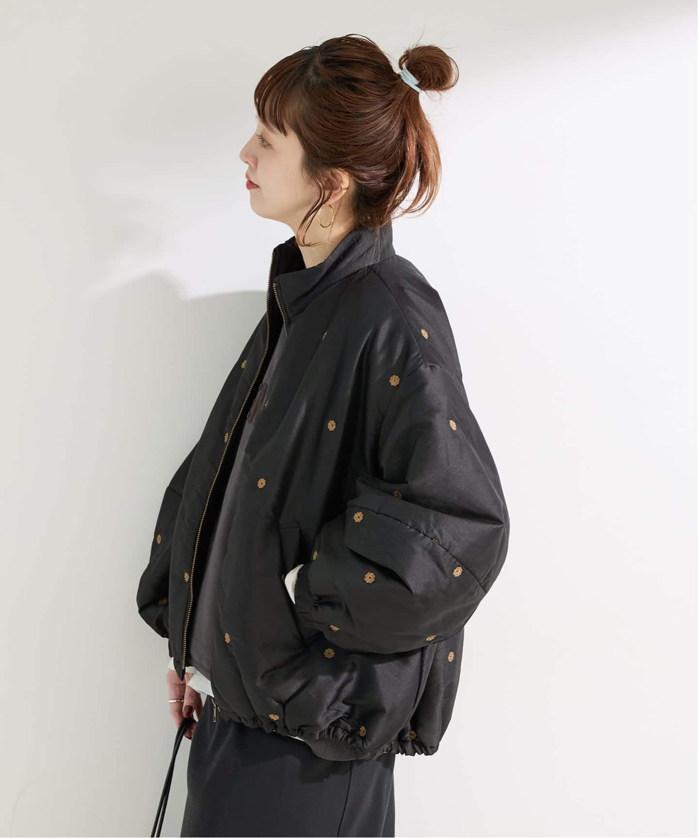 中わた刺繍ブルゾン（中綿・キルティング）｜B.C STOCK（ベーセー