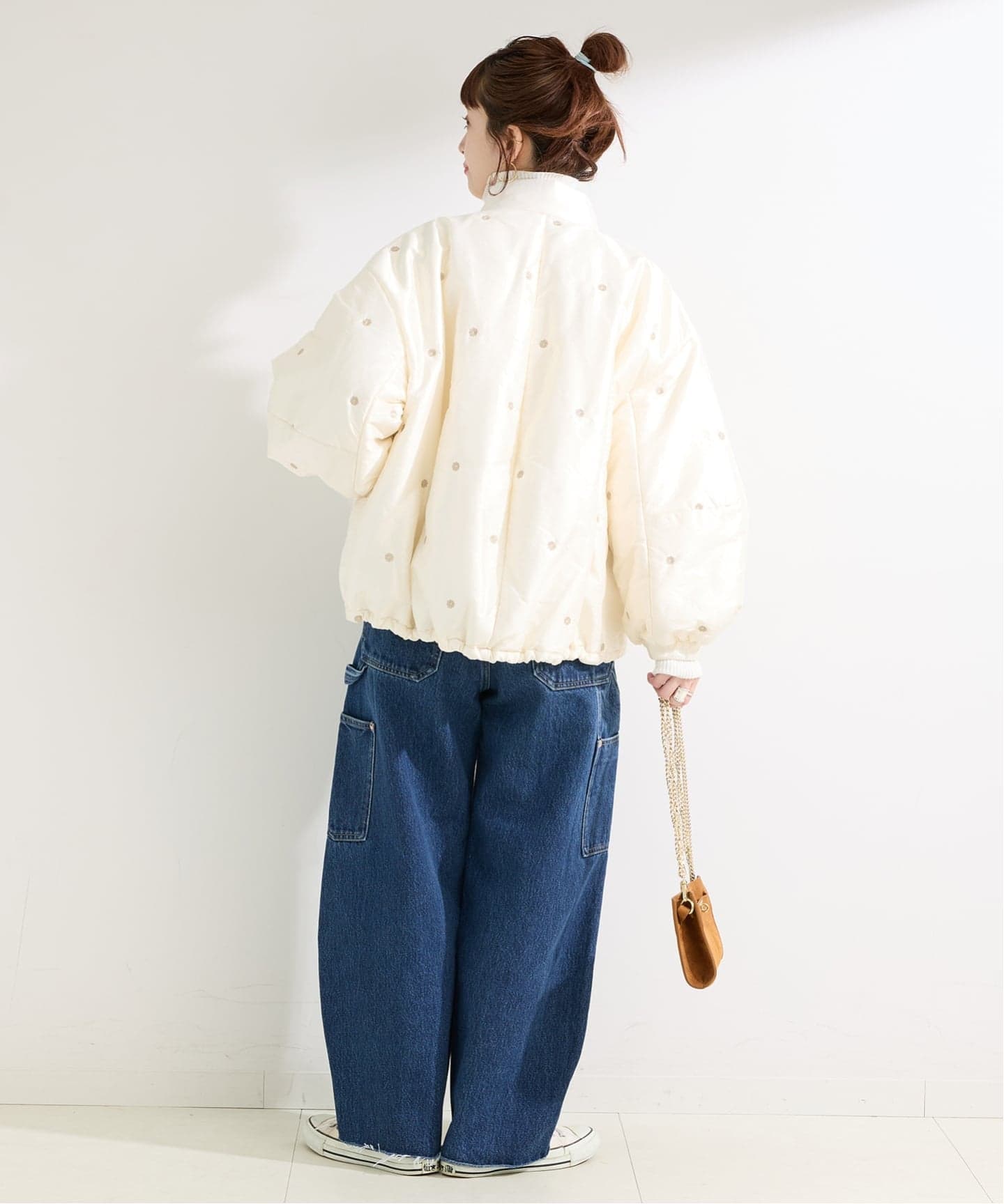 中わた刺繍ブルゾン（中綿・キルティング）｜B.C STOCK（ベーセー