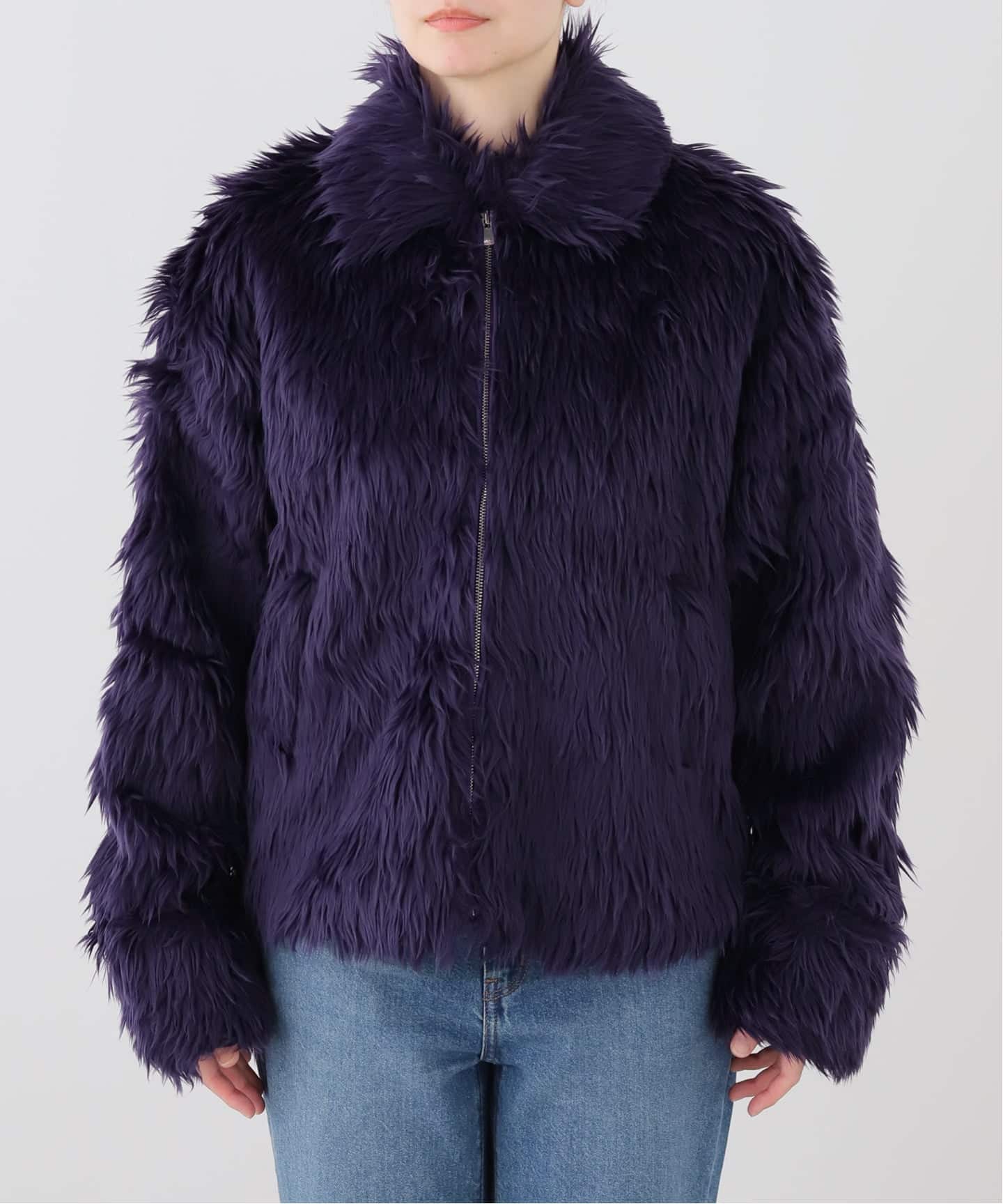 ブルゾン needles  BOMBER JACKET ACRYLIC FUR GRY NEEDLES / ニードルズ Bomber Jacket - Acrylic Fur（その他ブルゾン
