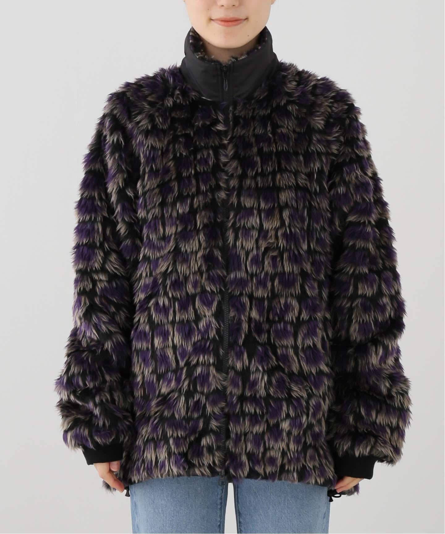 ニードルス　V Neck Coat - Acrylic Fur / Curl NEEDLES / ニードルズ Raglan Fur Jacket - Crocodile Fur（その他