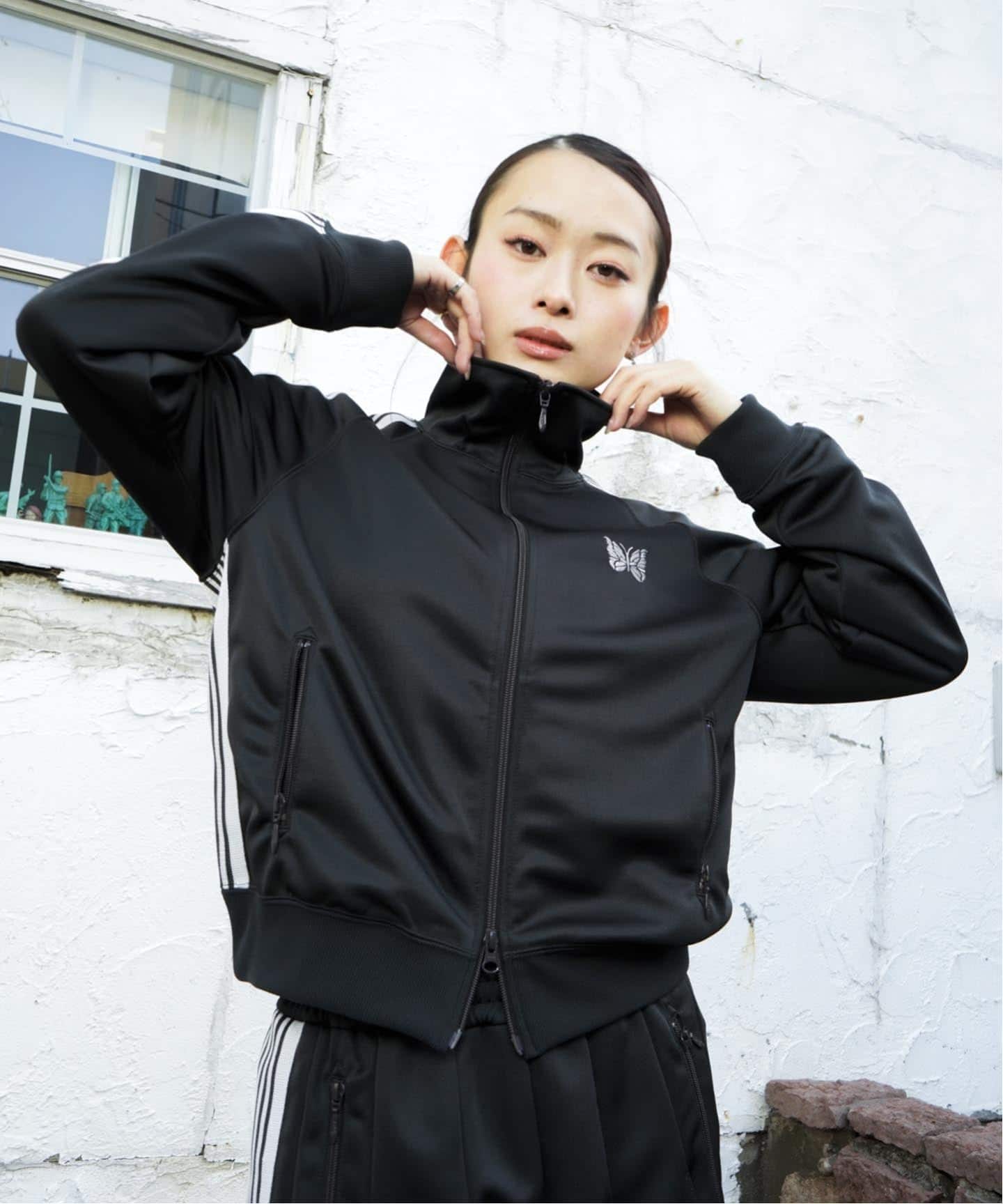 Needles Track Jacket - Poly Smooth 黒×黒 M 8277_0.jpeg?etag=
