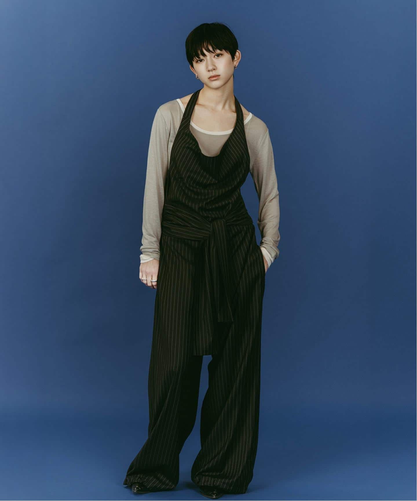 knuth marf サテンオールインワン Knuth Marf/クヌースマーフ halter neck all in one（つなぎ