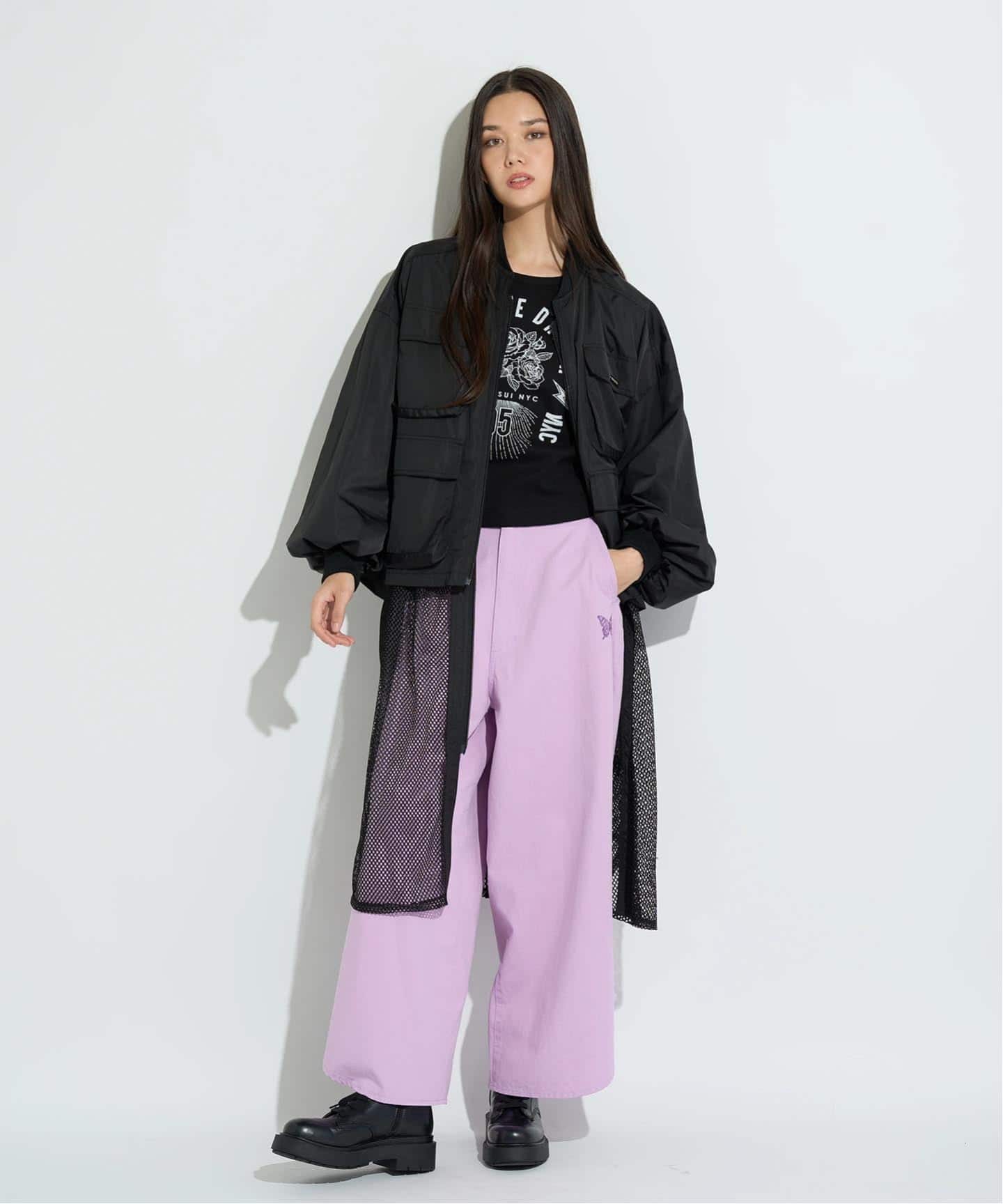 ANEI 3way ロング ベスト ANNA SUI NYC / アナスイエヌワイシー 3WAY ロングベストブルゾン