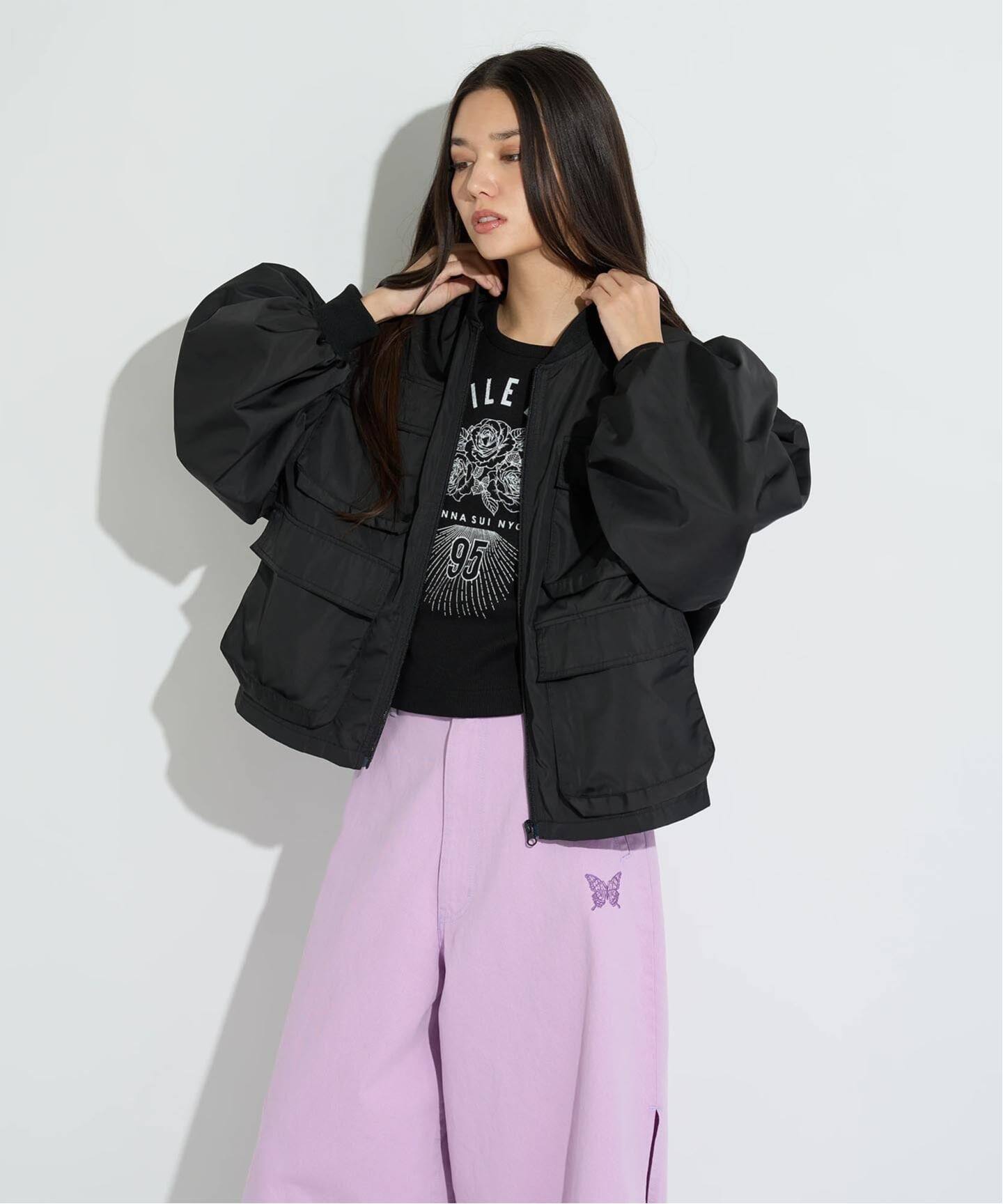 ANNA SUI NYC / アナスイエヌワイシー 3WAY ロングベストブルゾン