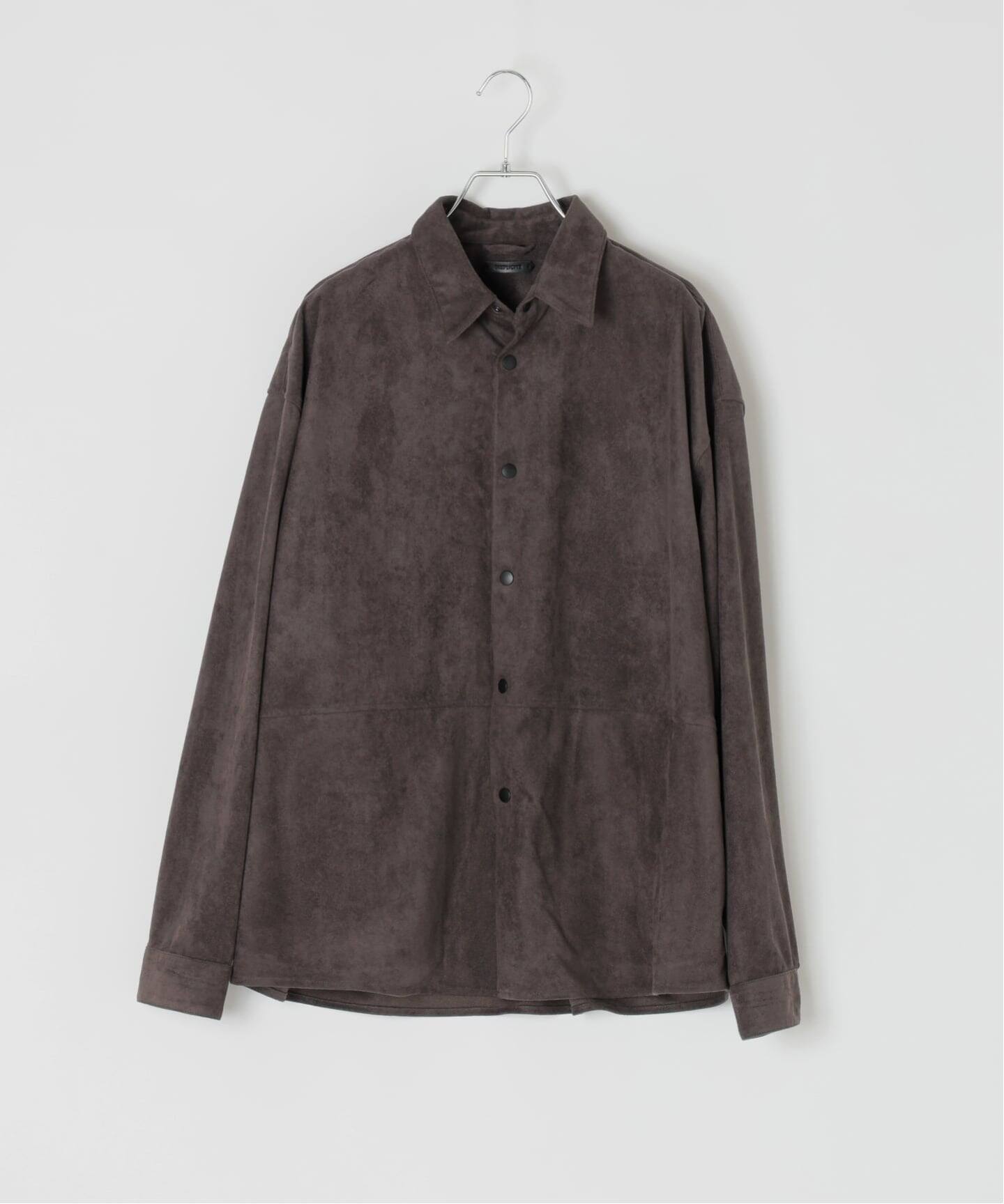 追加予約》フェイクスエード シャツジャケット（レザージャケット