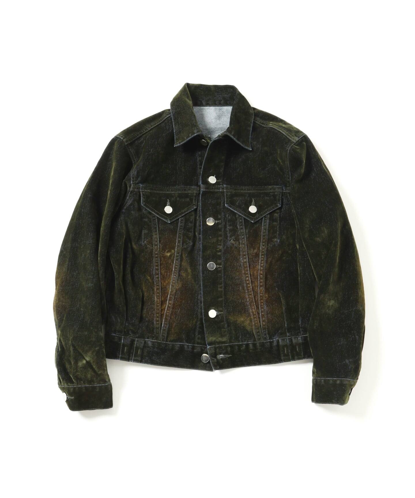 極希少 90~00s短丈デニムジャケット archive NOCTO ARCHIVE/ノクト アーカイブ Flocky Denim Jacket（デニム