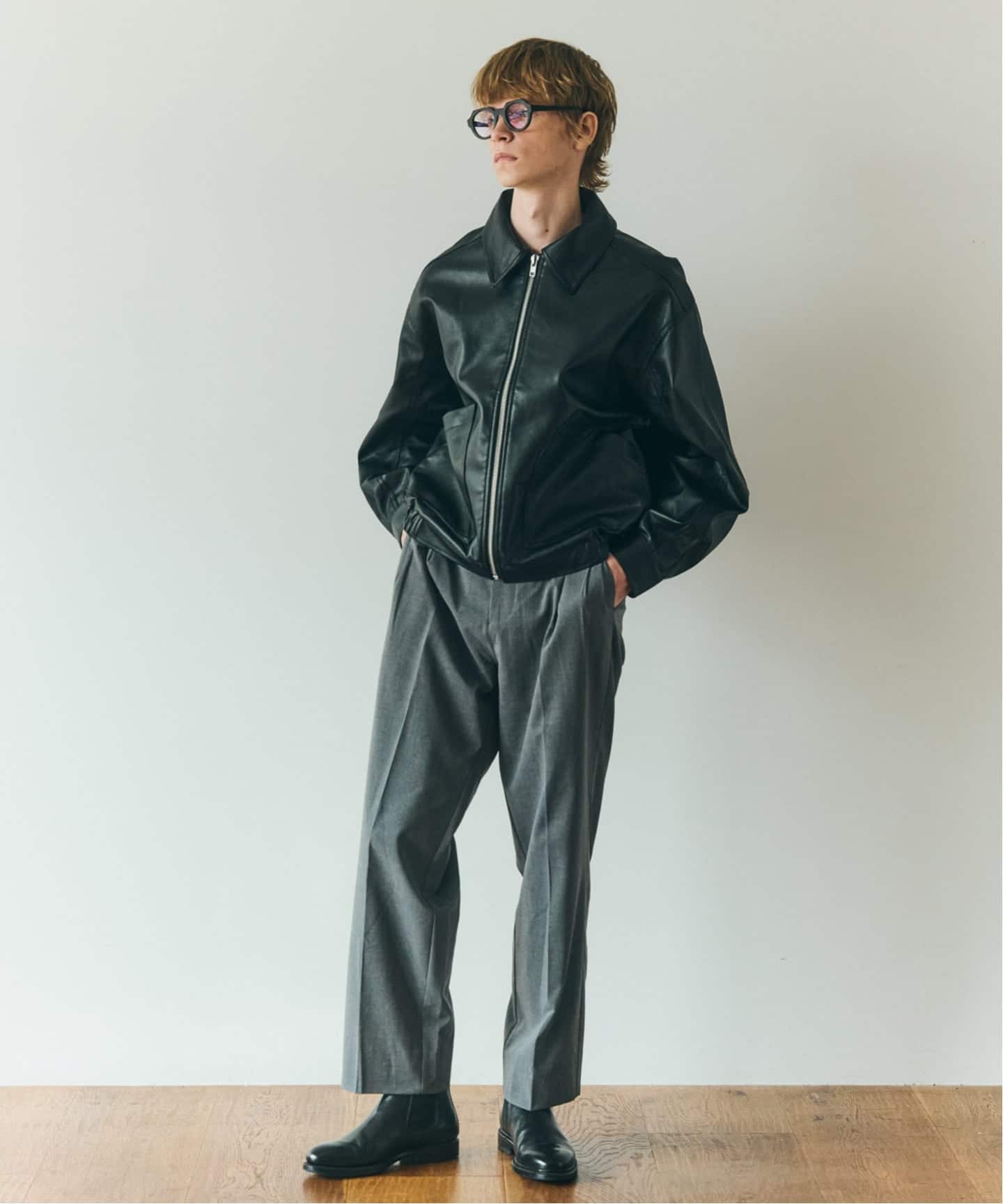 OSKR / オーエスケーアール 別注 FAUX LEATHER JK（レザージャケット