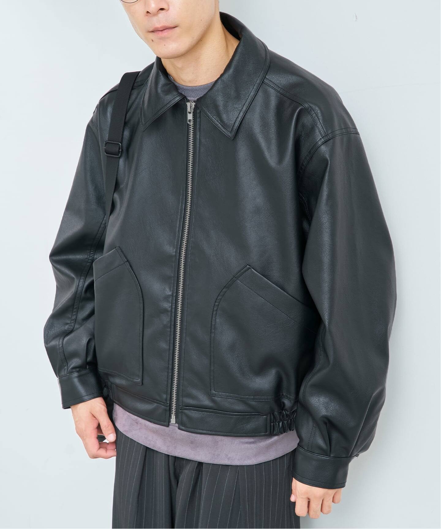 OSKR / オーエスケーアール 別注 FAUX LEATHER JK（レザージャケット