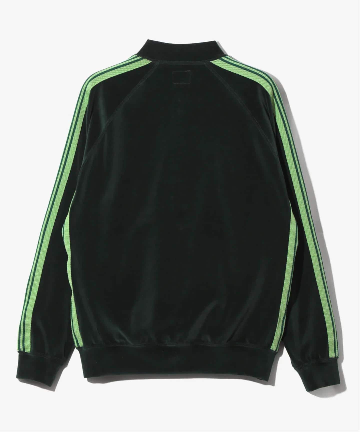 Needles ベルベット ジャケット L 黒・緑 NEEDLES / ニードルズ Rib Collar Track Jacket - C/PE Velour（その他