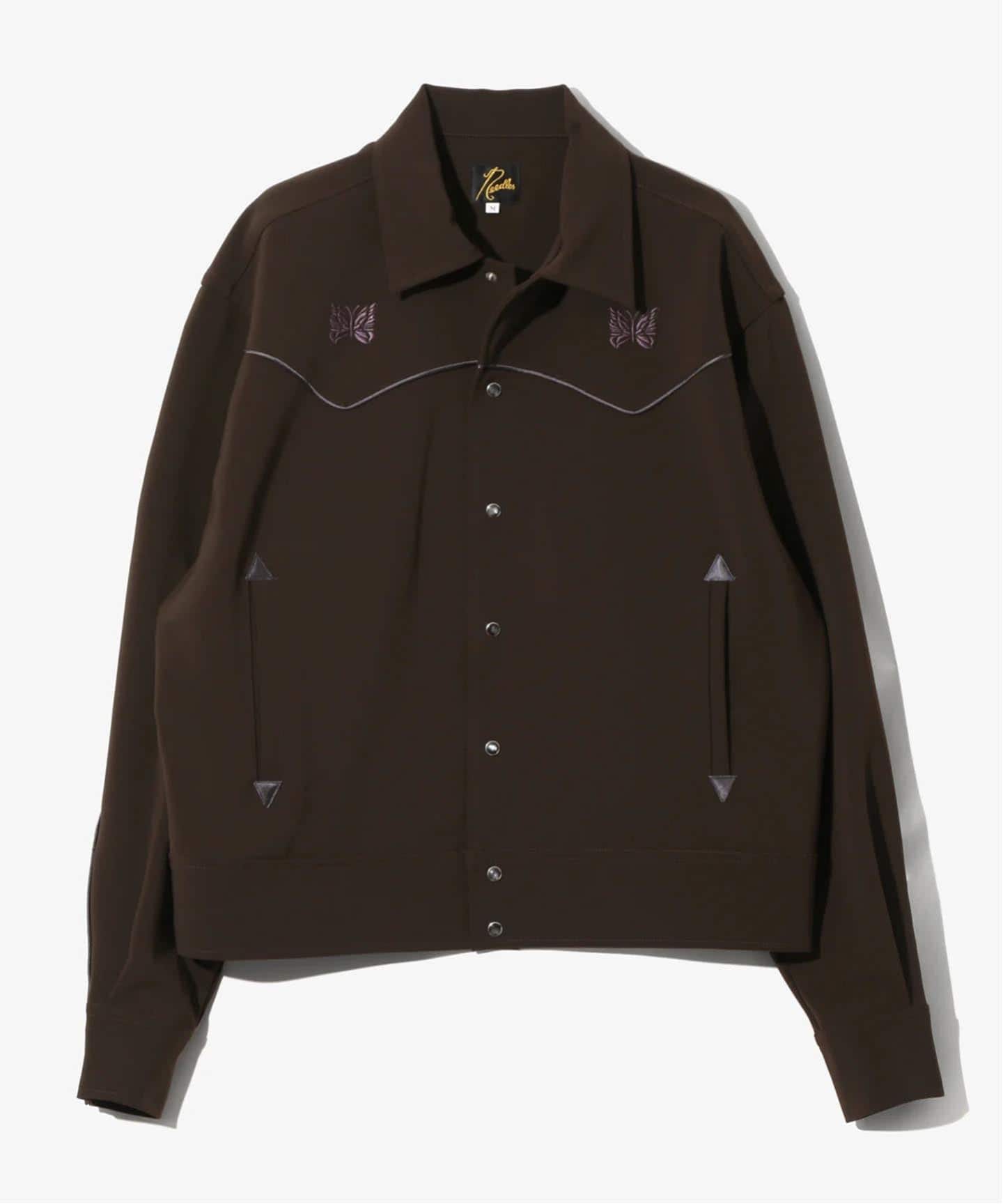 NEEDLES/ニードルズ Piping Cowboy Jacket - Poly Double Cloth NEEDLES/ニードルズ Piping Cowboy Jacket - Poly Double Cloth