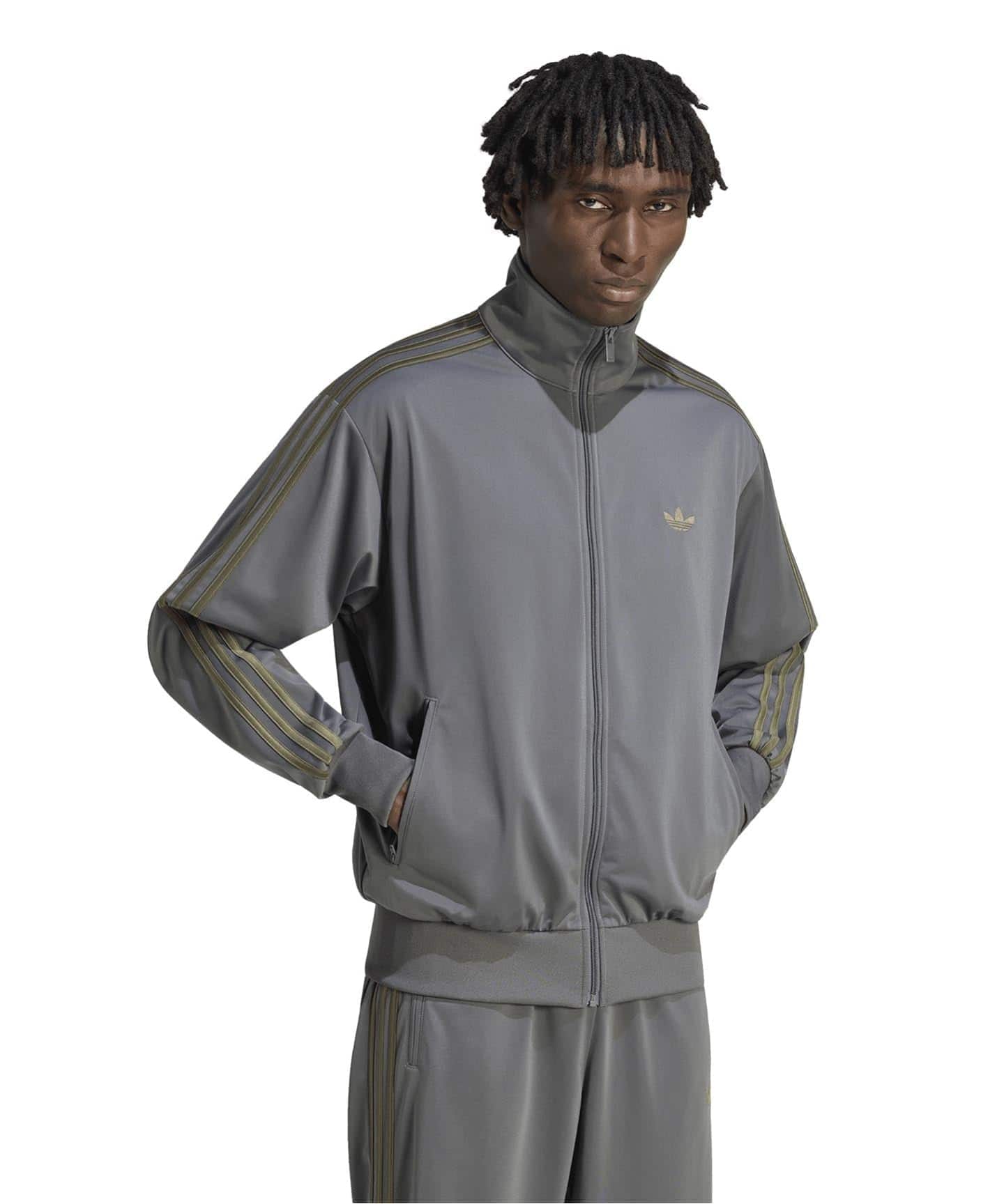 【新品タグ付】アディダス　ワンダーラストワンジー　セットアップ　グレー　M adidas originals / アディダス オリジナルス FIREBIRD TOP / JAPAN