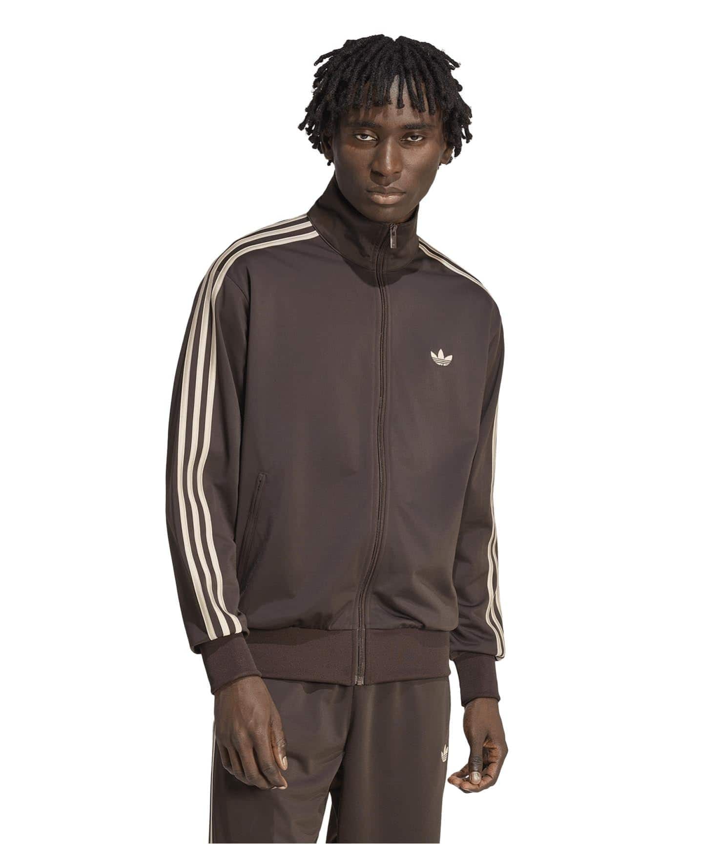 adidas ウェアチョコレートブラウン上下セット新品同様 adidas originals / アディダス オリジナルス FIREBIRD TOP / JAPAN