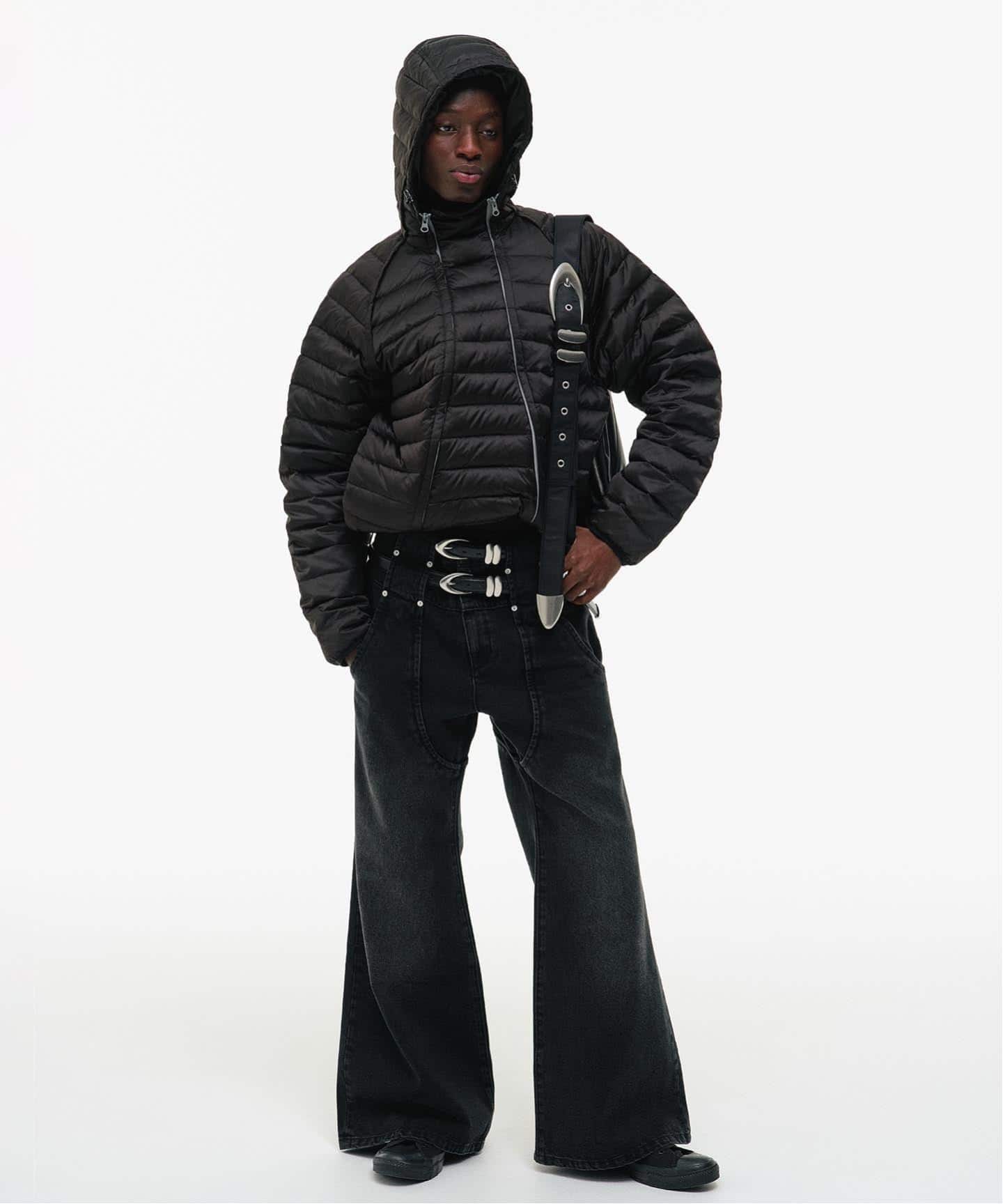 ジャケット・アウター GOAT ESSENCE BLEND JACKET size2 GOAT ESSENCE / ゴートエッセンス DOUBLE-ZIP HOODED DOWN JACKET