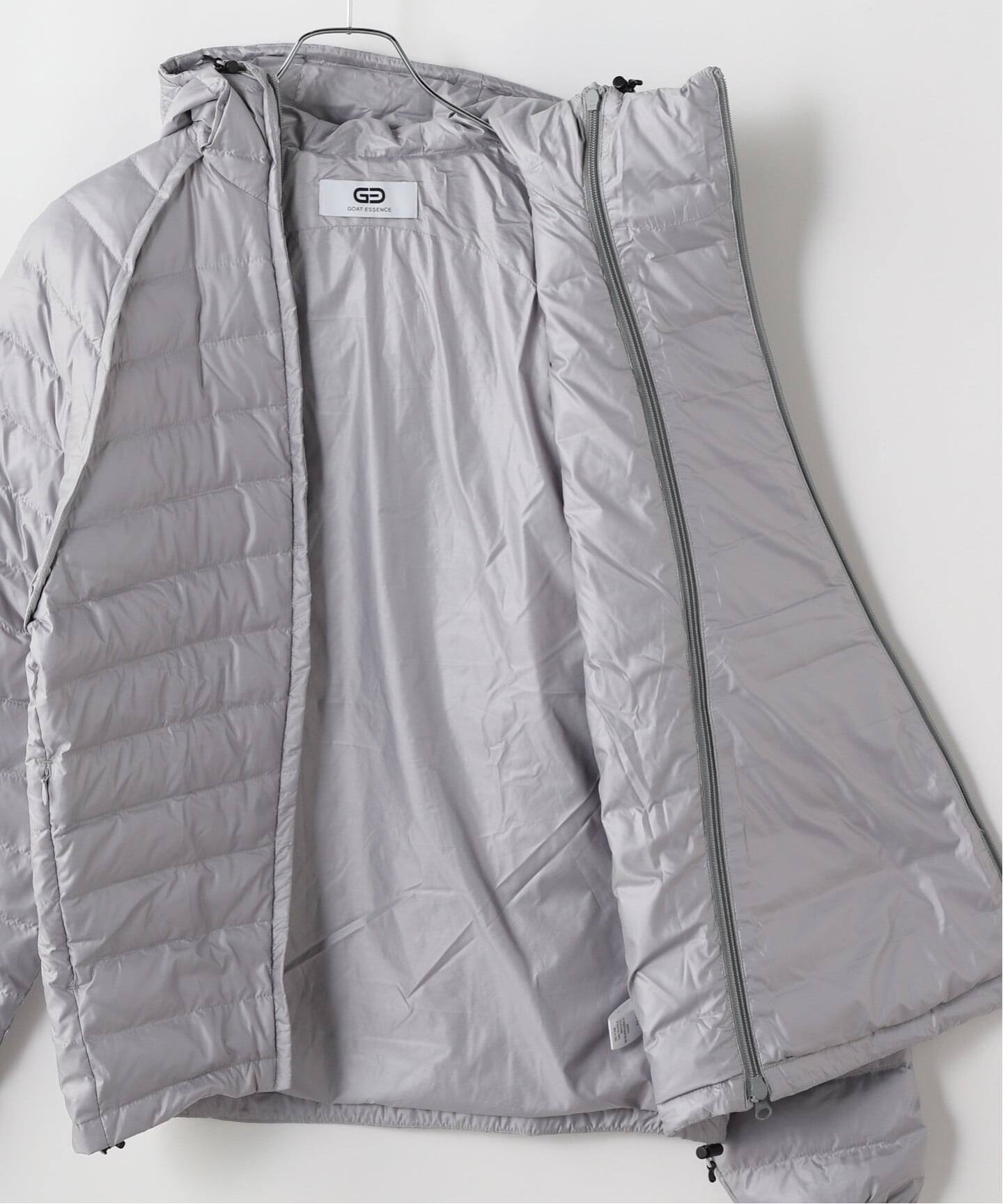 GOAT ESSENCE / ゴートエッセンス DOUBLE-ZIP HOODED DOWN JACKET