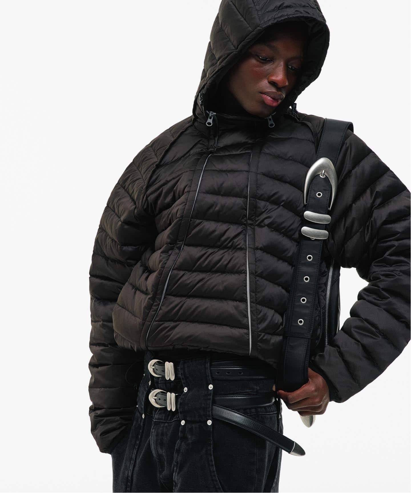GOAT ESSENCE / ゴートエッセンス DOUBLE-ZIP HOODED DOWN JACKET